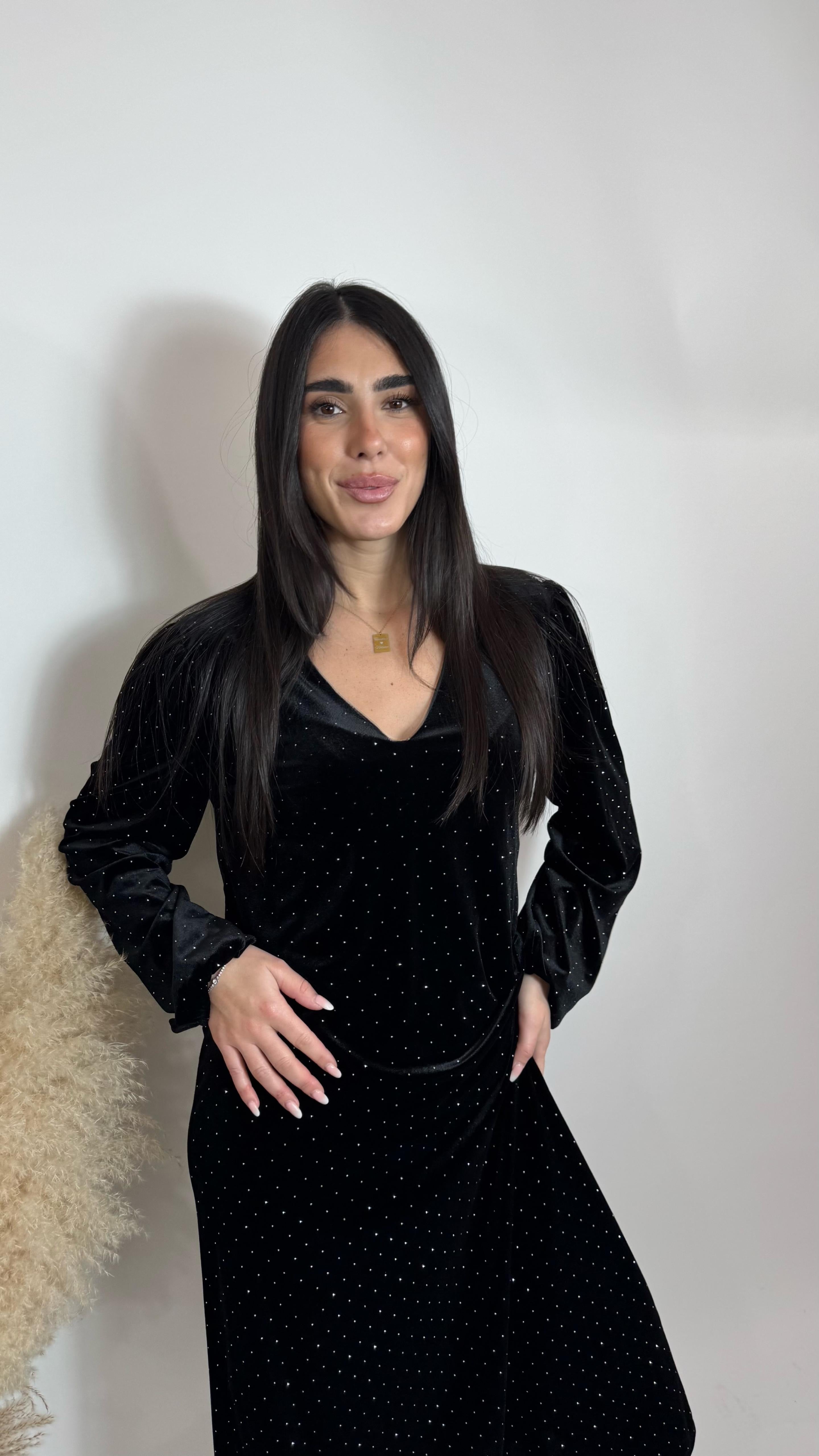 ✨Abito Velvet Sparkling Nero