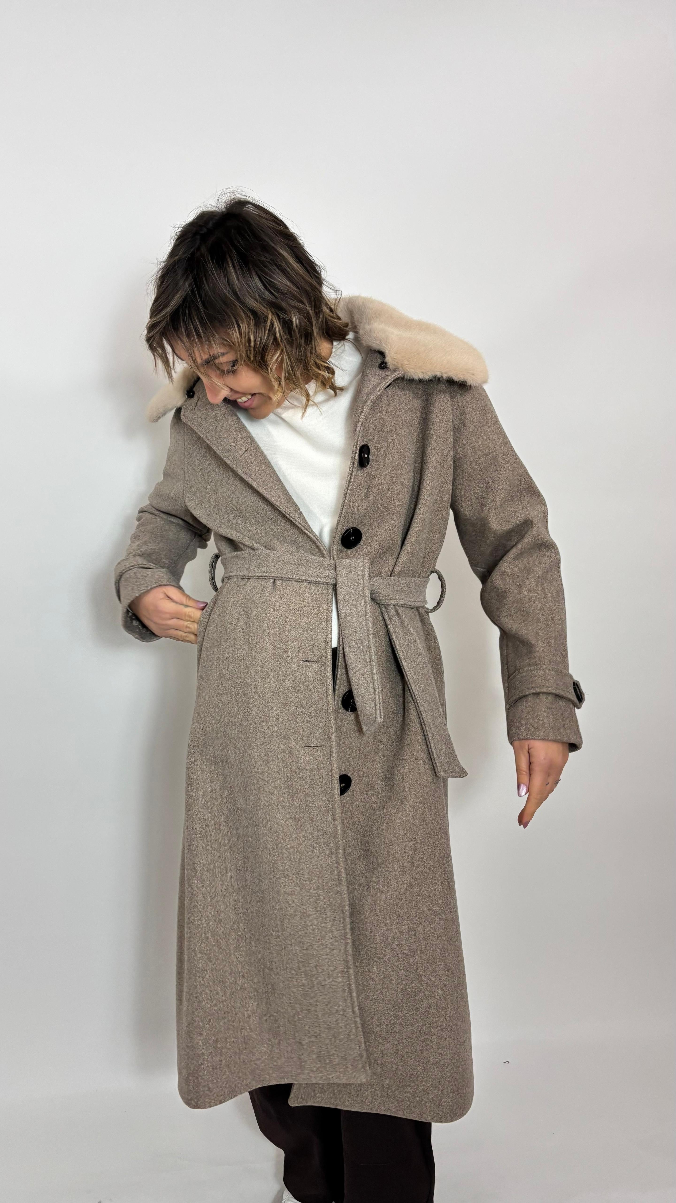 Coat Dettaglio Ecofur Nude