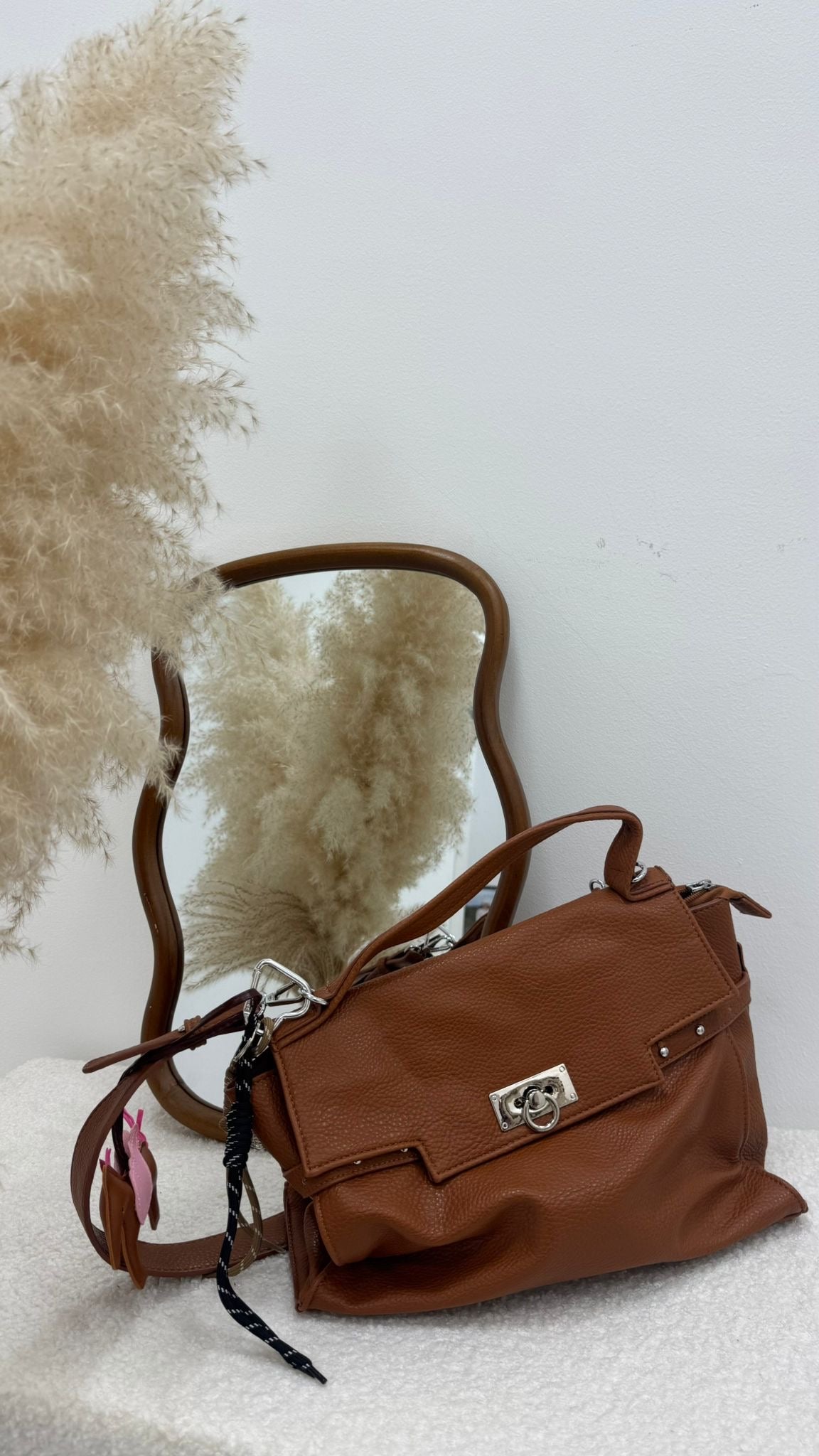 Bag Classy Twist Cuoio