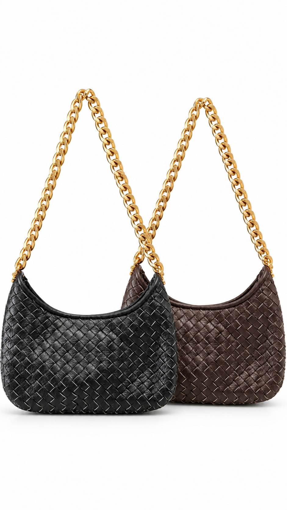 Borsa Woven Chain Nera