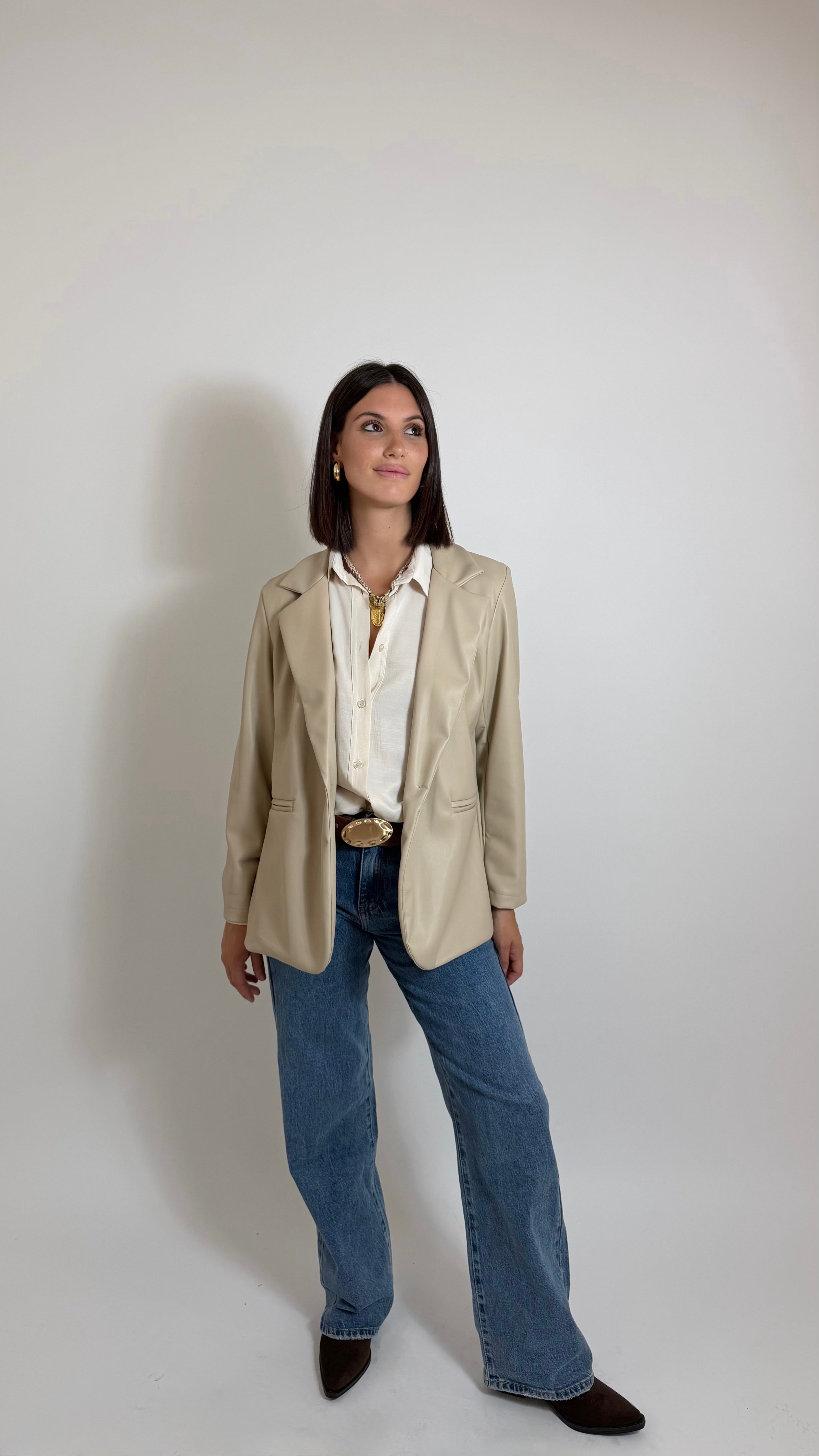 Blazer Ecopelle Burro