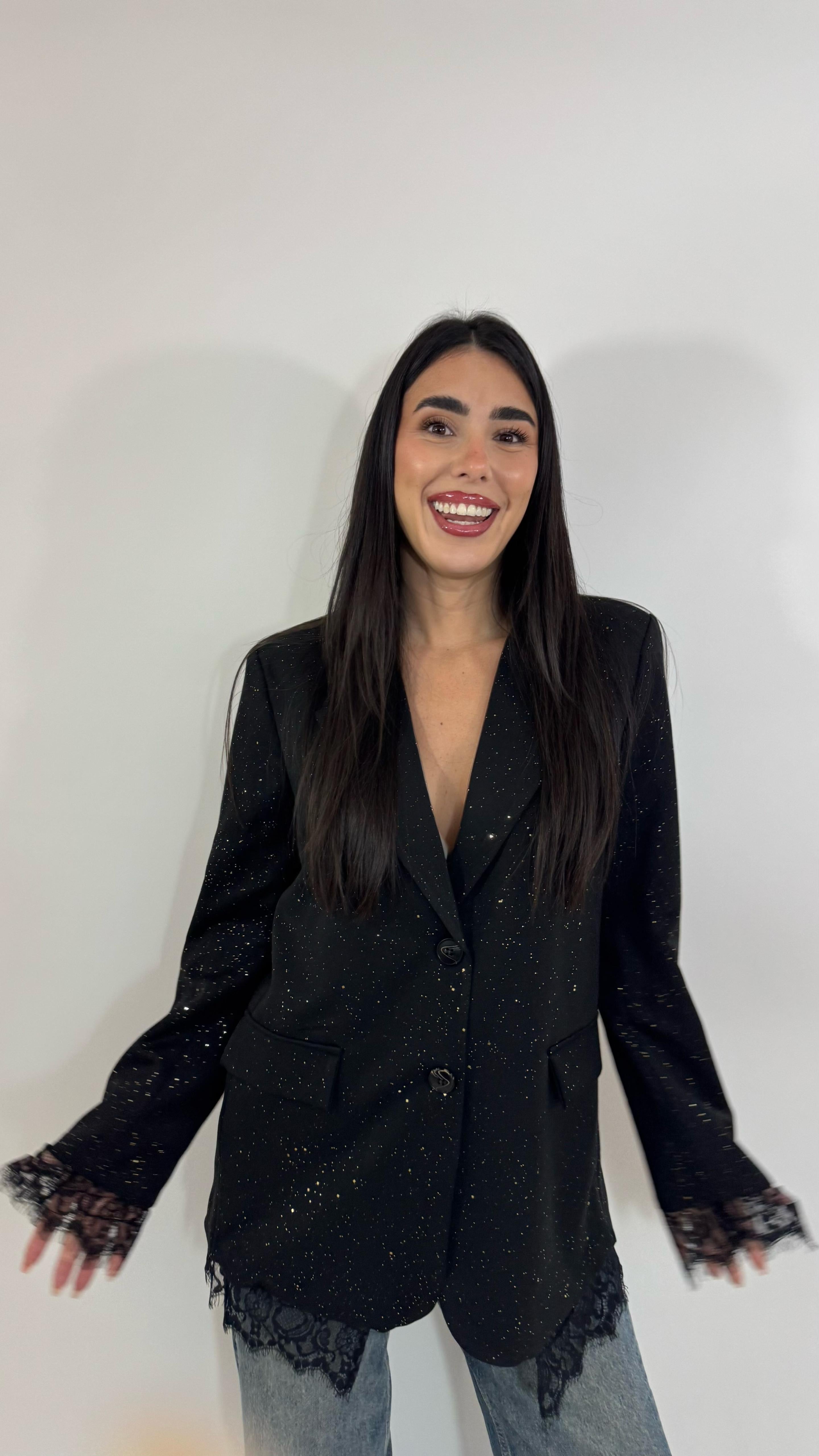 🥂Giacca Galaxy Lace Nera