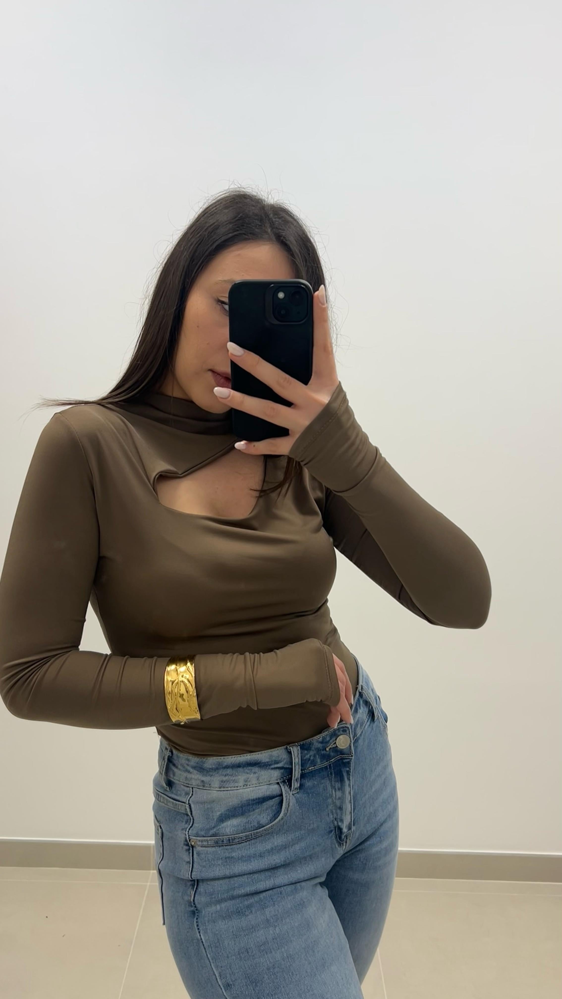 Maglia Stretch cioccolato