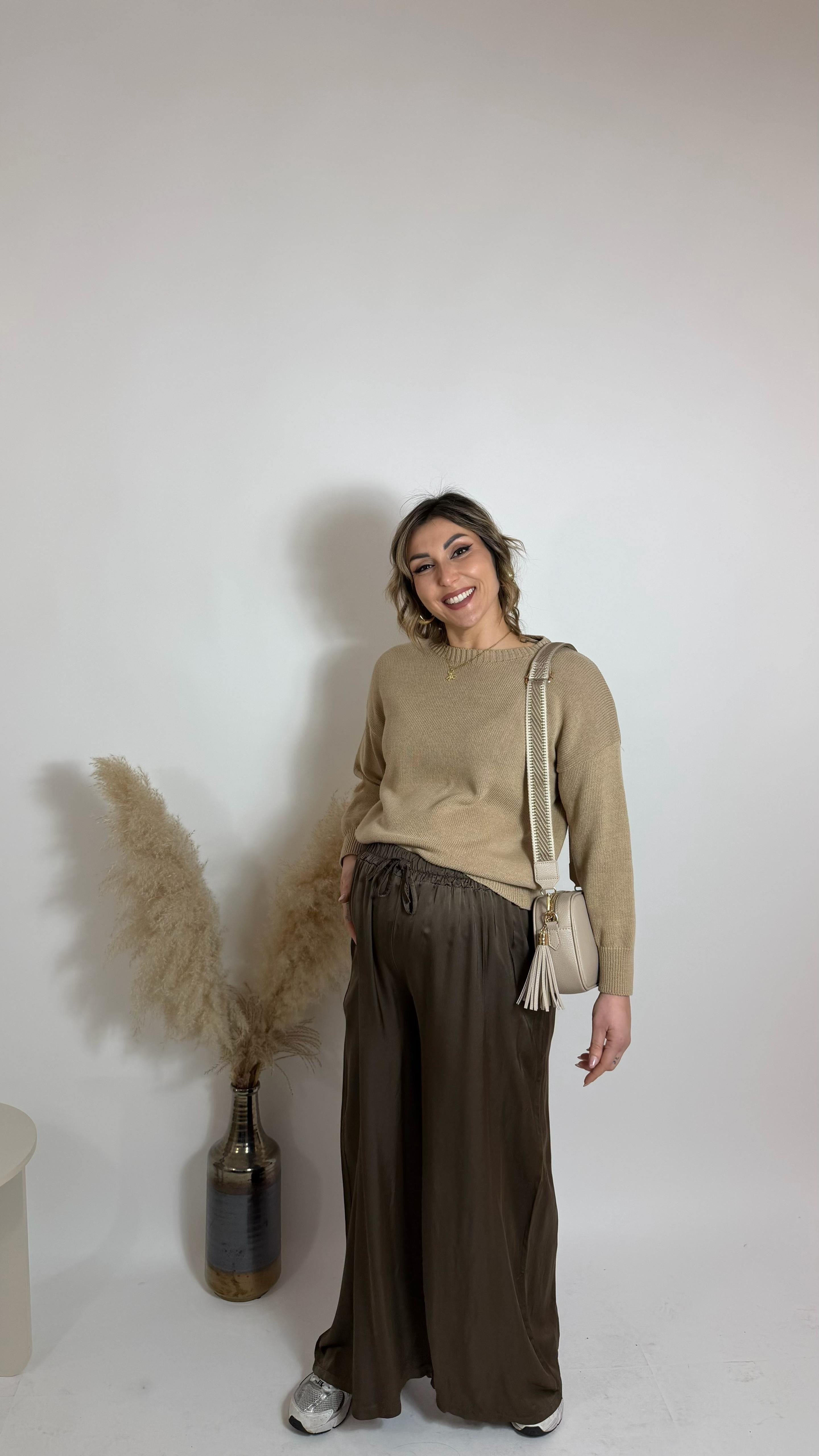 Mix & Match Set - Raso Di Viscosa - Moka