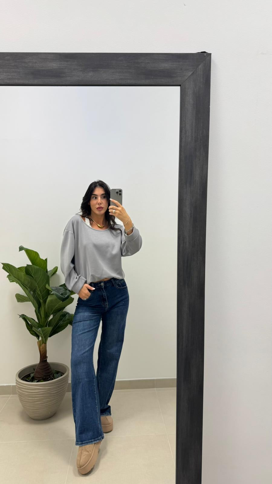 Maglia Canotta Cucita