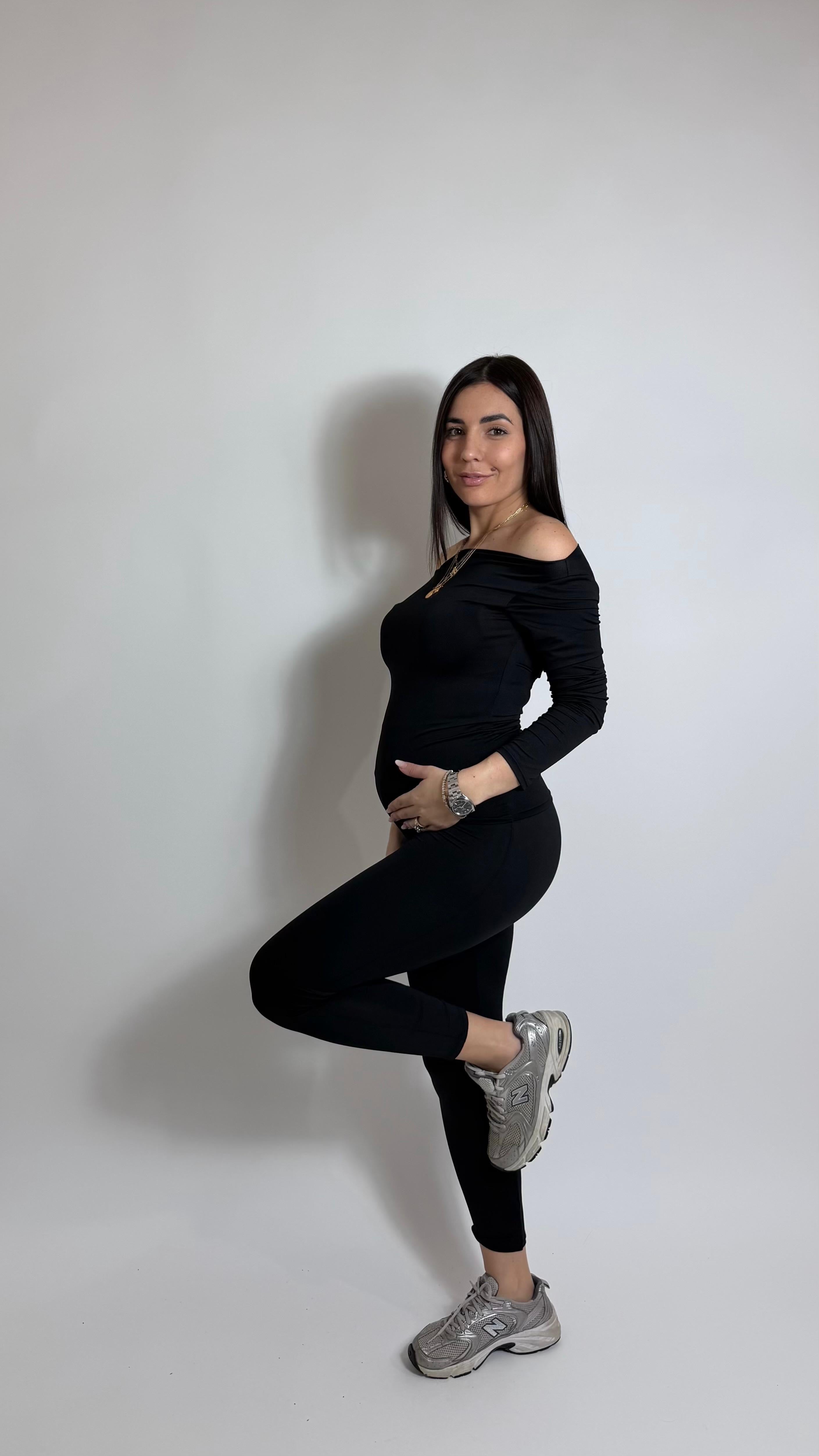 Leggins Second Skin - Sigaretta / Nero