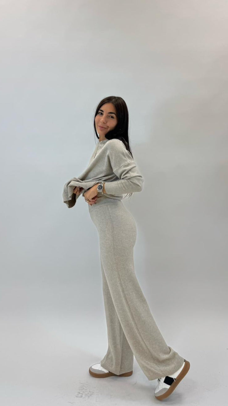 Sporty Set Maglina Morbida Tortora