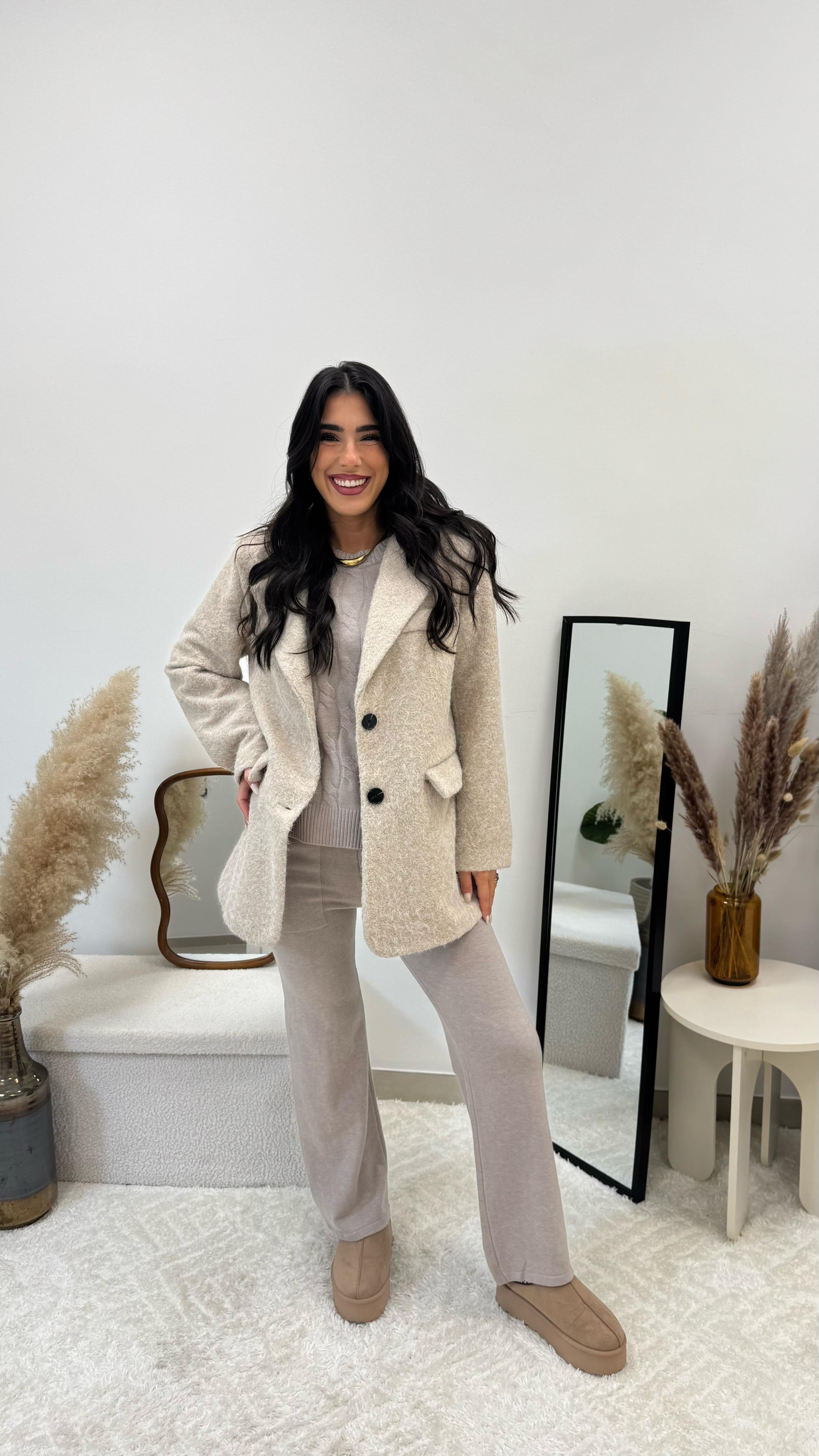 Cozy Coat Simil Teddy Burro