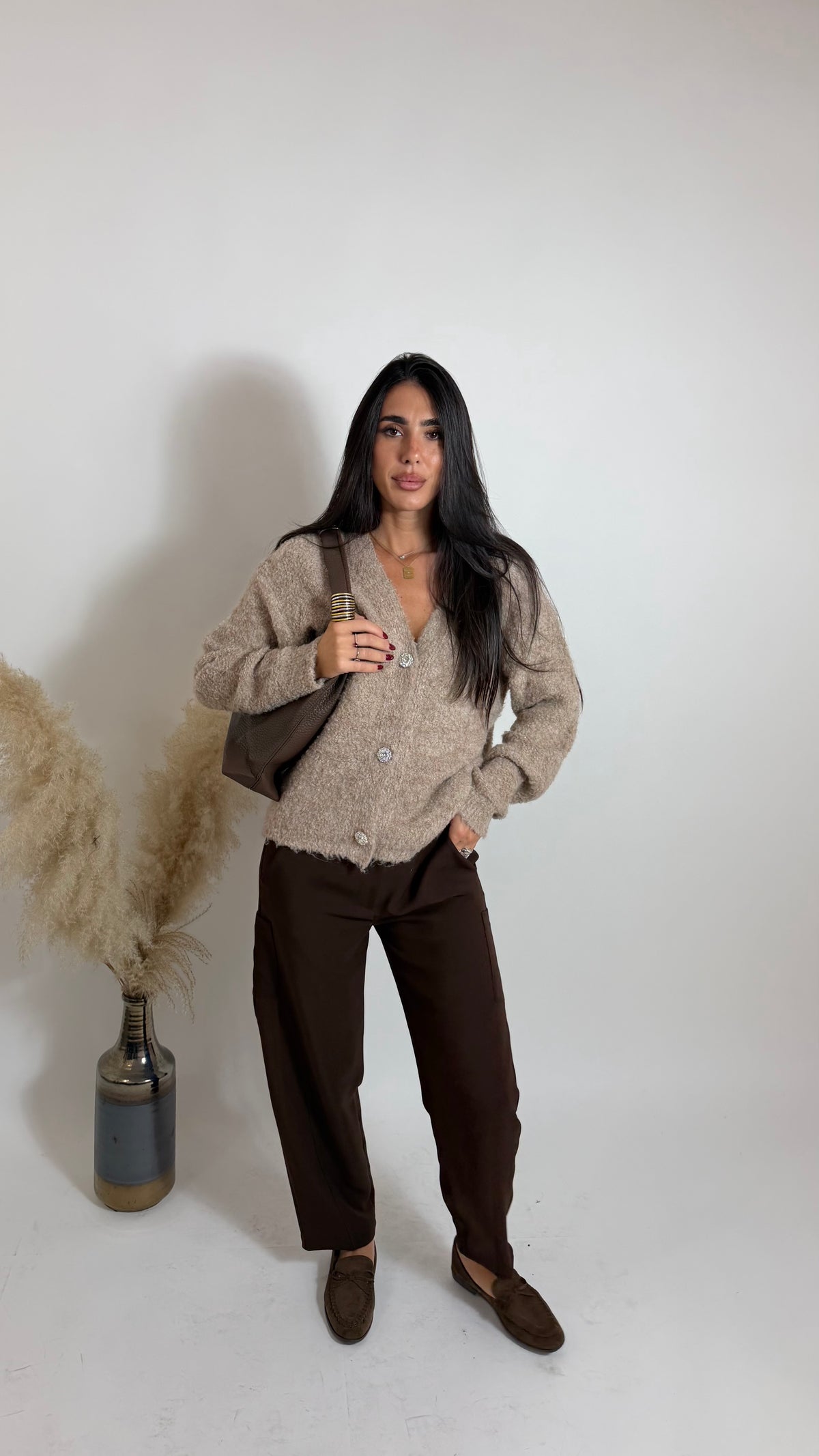 Pantalone Cargo Barrel Choco