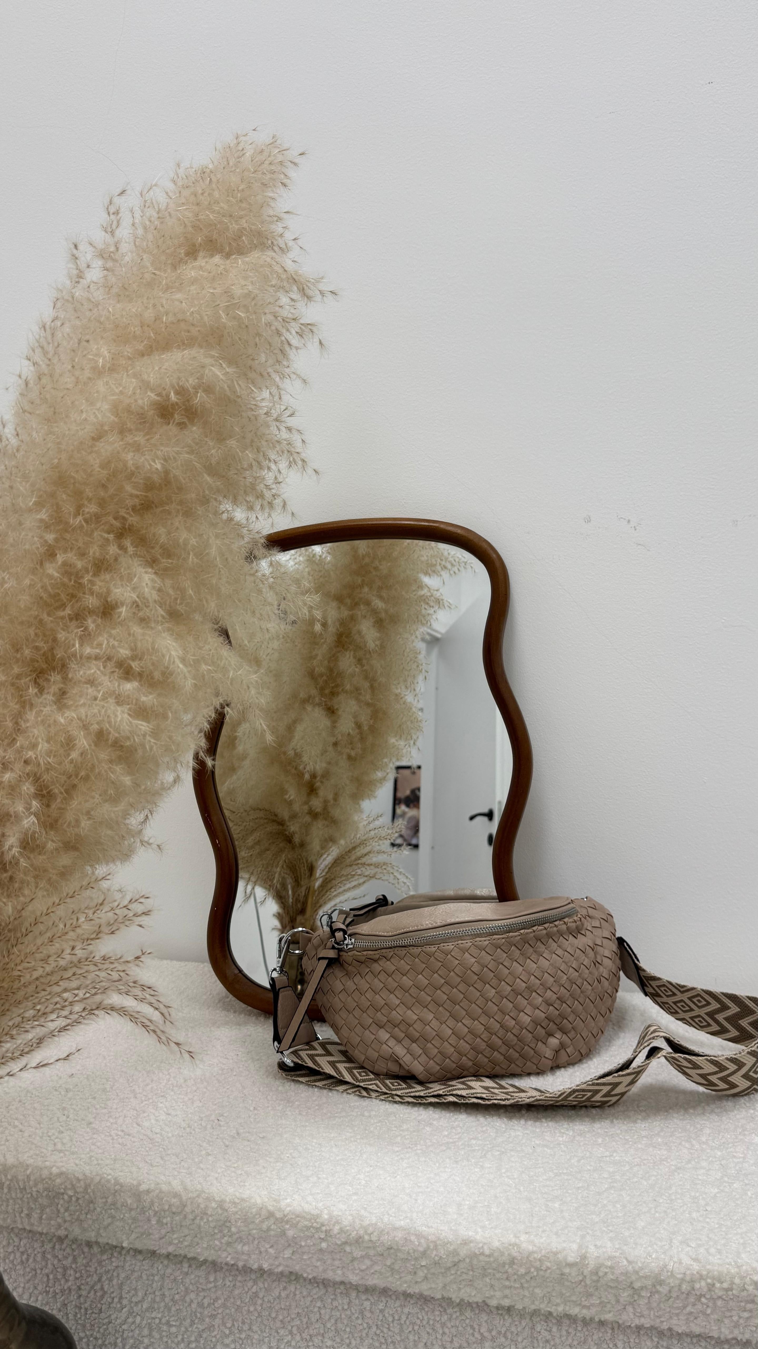 Bag Marsupio Weave Nude