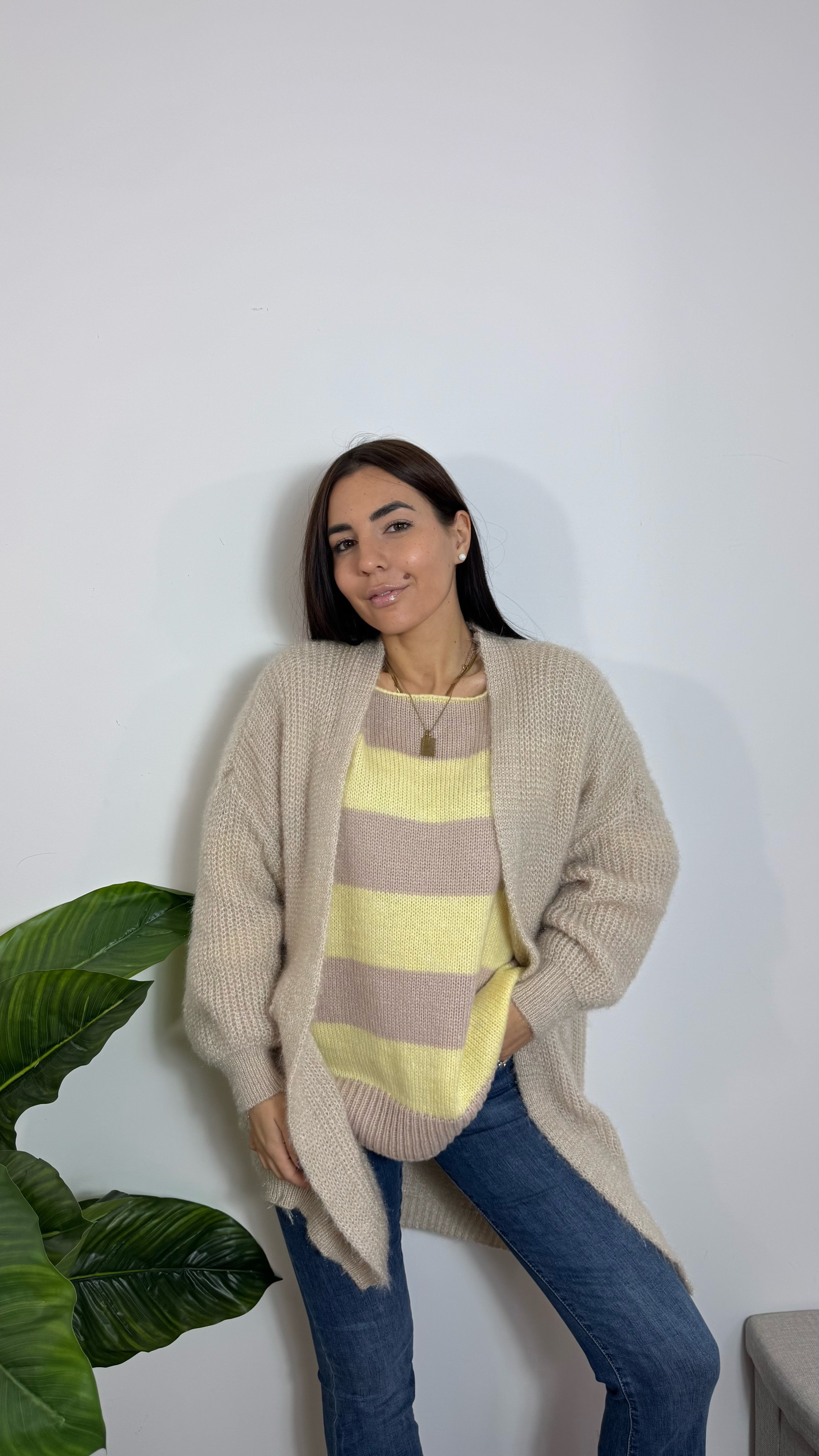 Cardigan Tex Lurex Burro