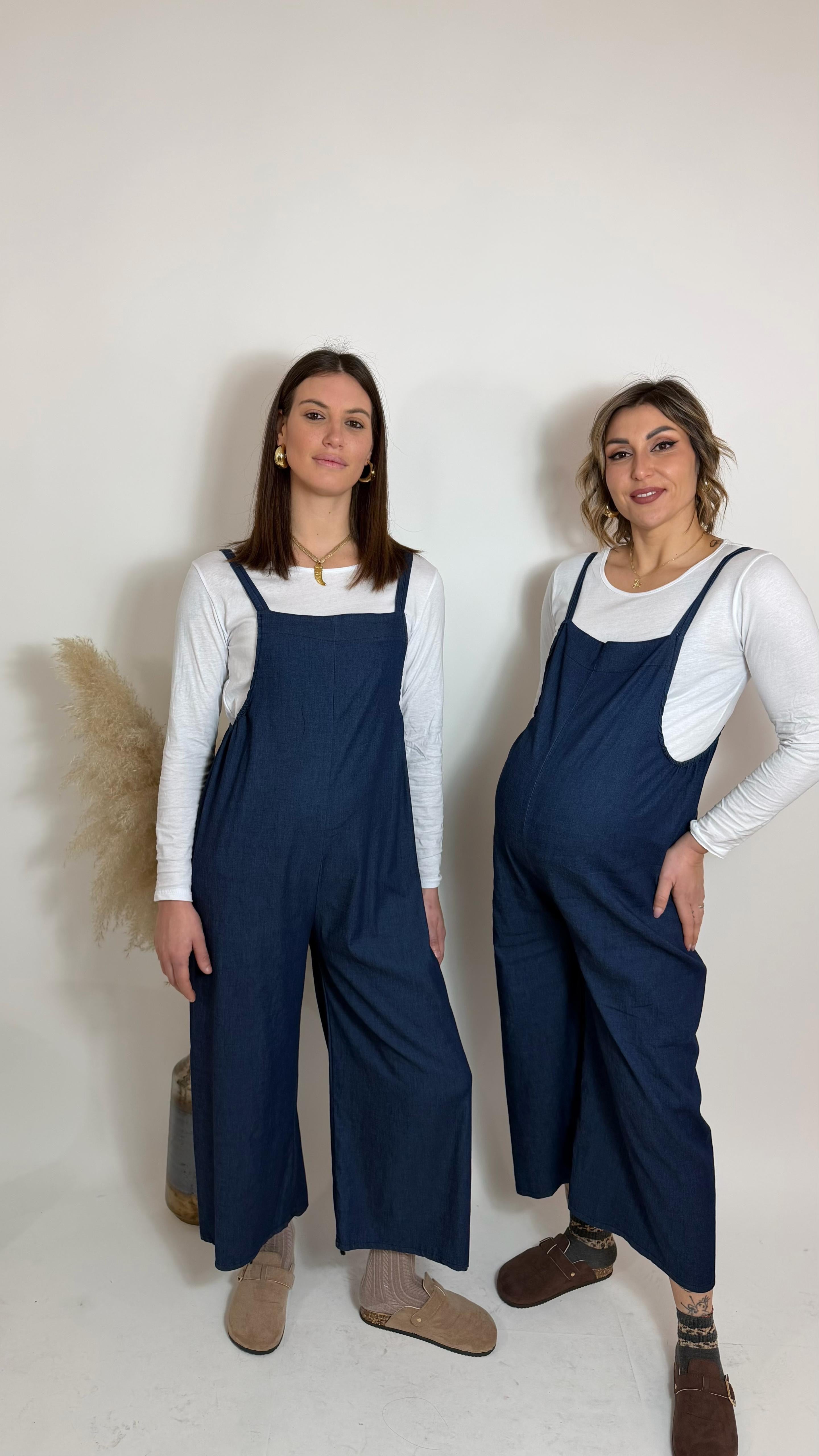 Salopette Chambray Be You / lavaggio scuro