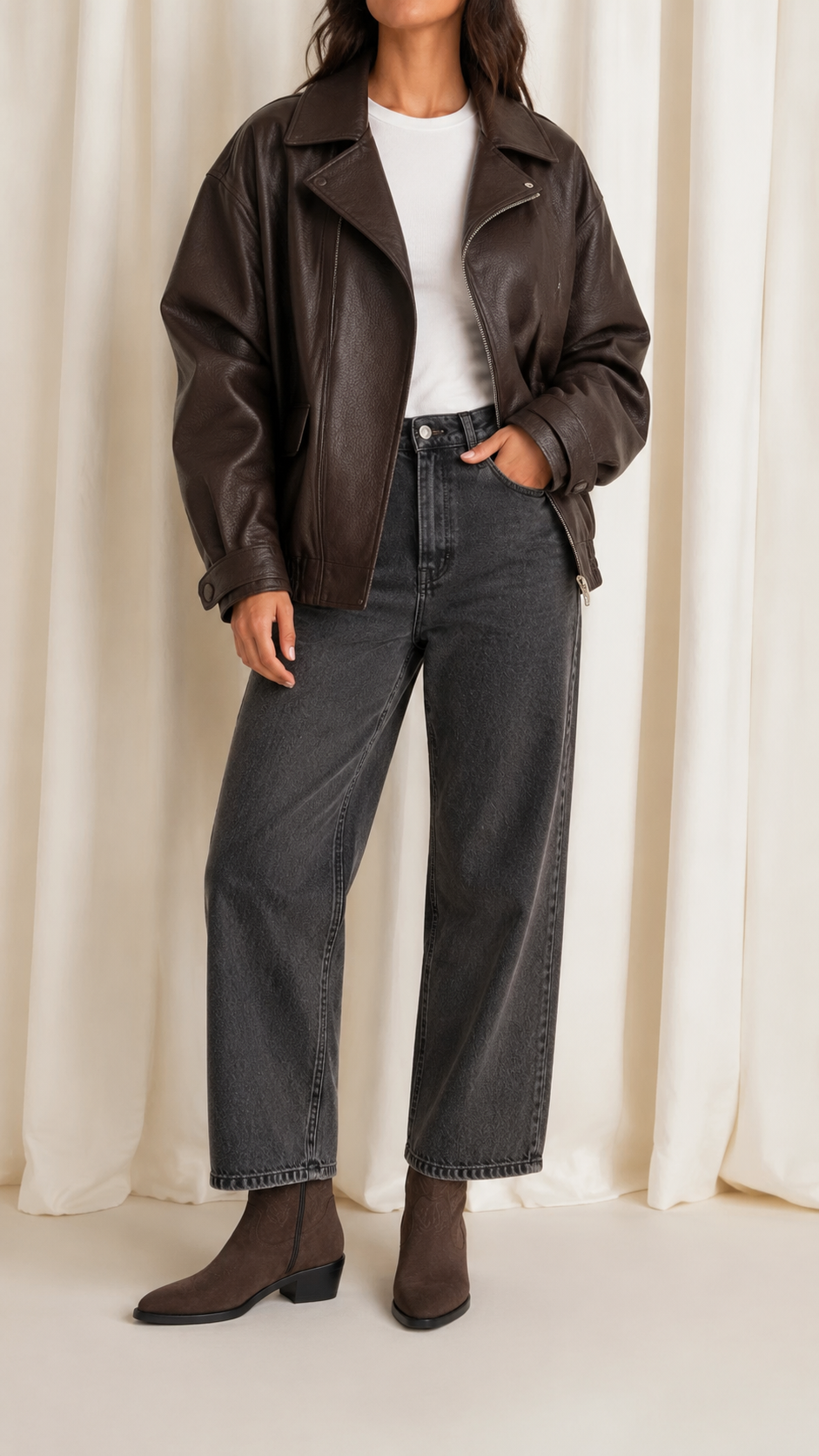 Bomber Over Ecopelle Choco