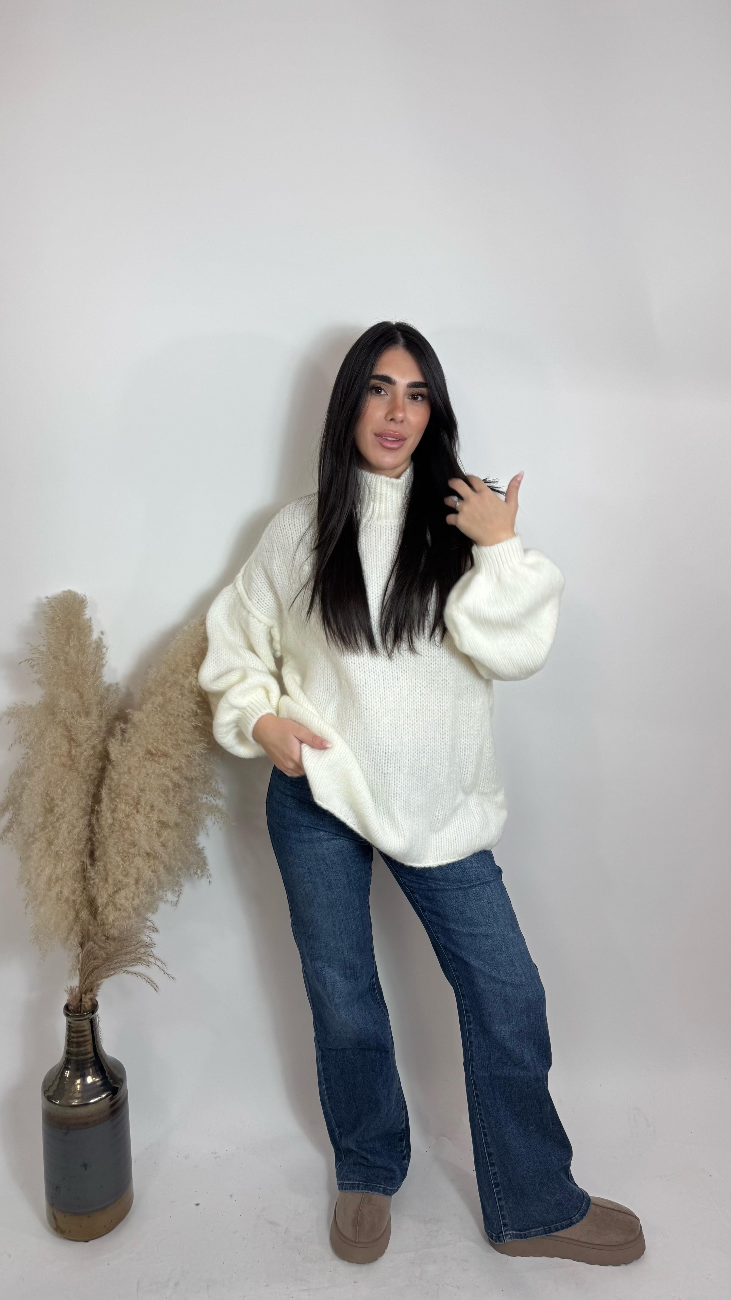 Denim Wide Leg Lavaggio Scuro