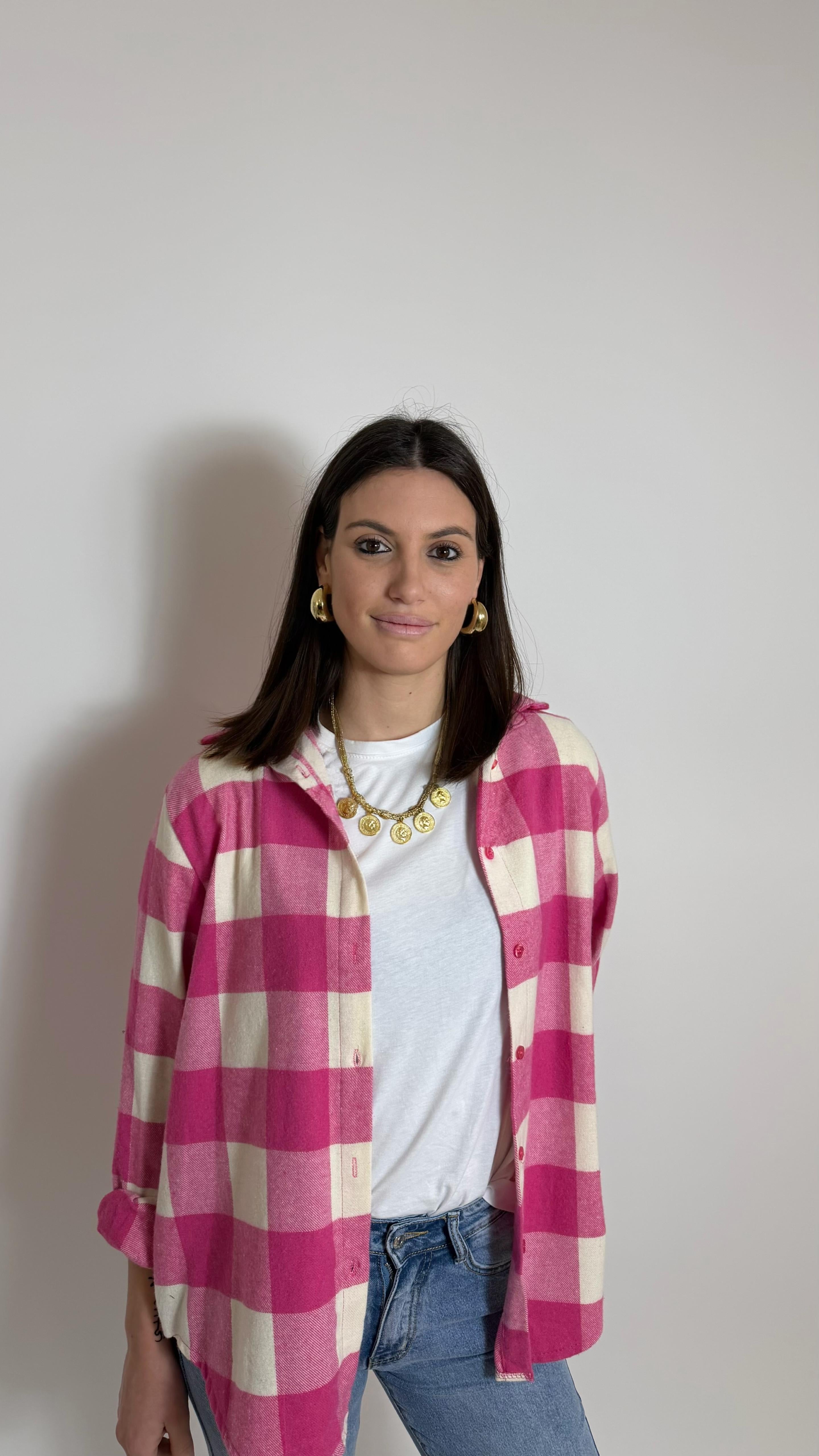 Camicia Check Rosa