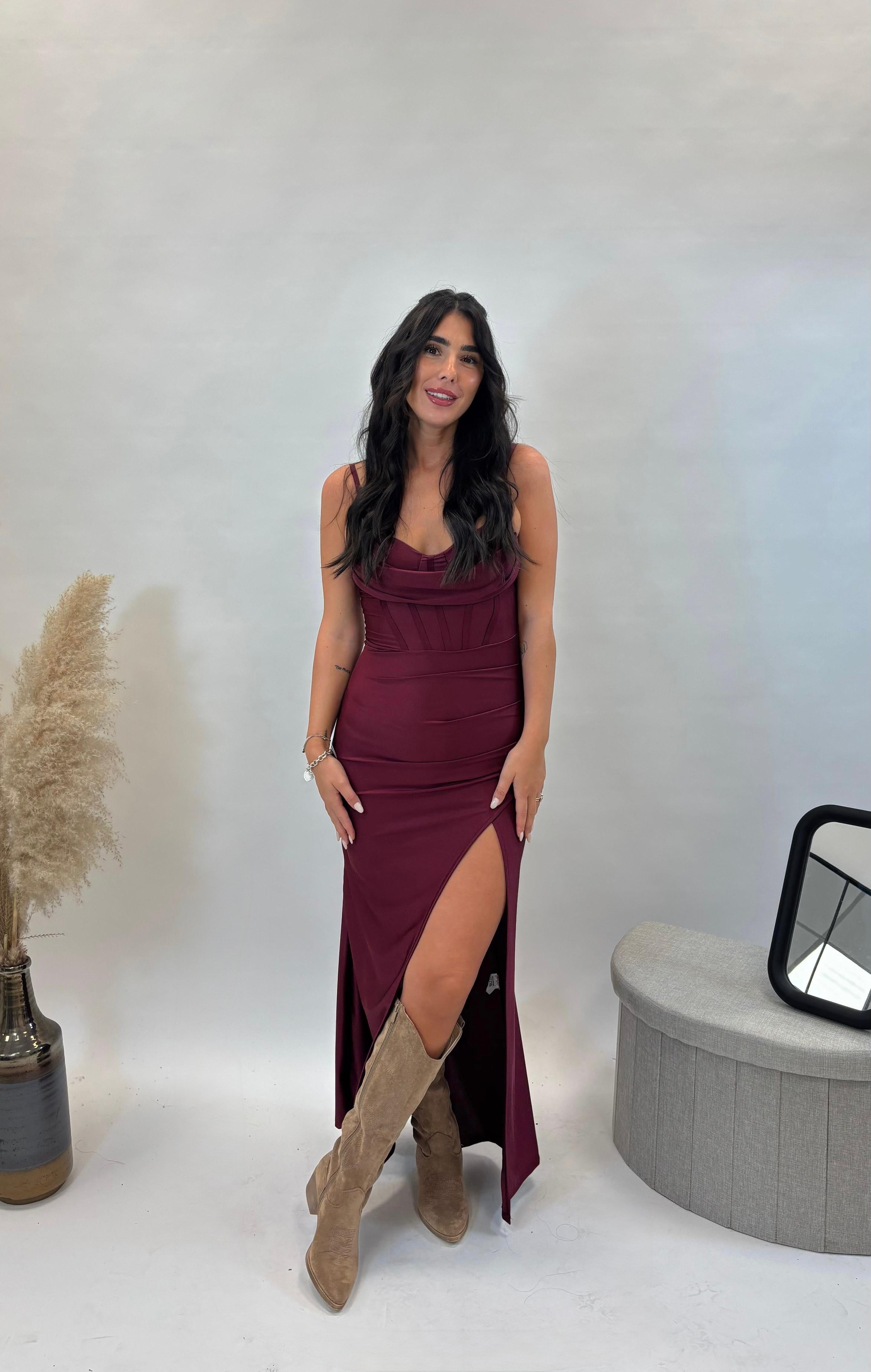 Abito Elegance Burgundy