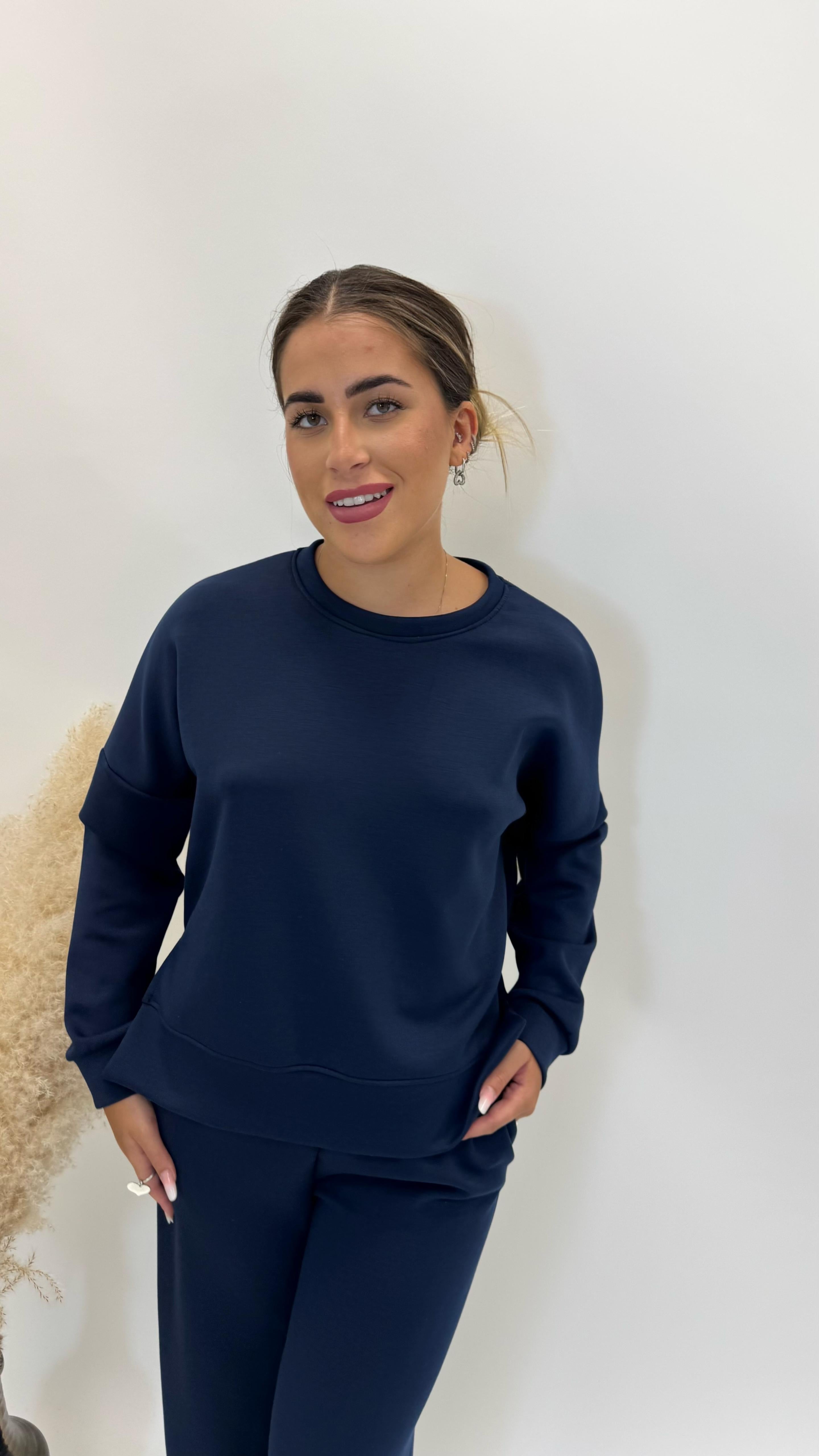 Panta Tuta Flare Blu Notte
