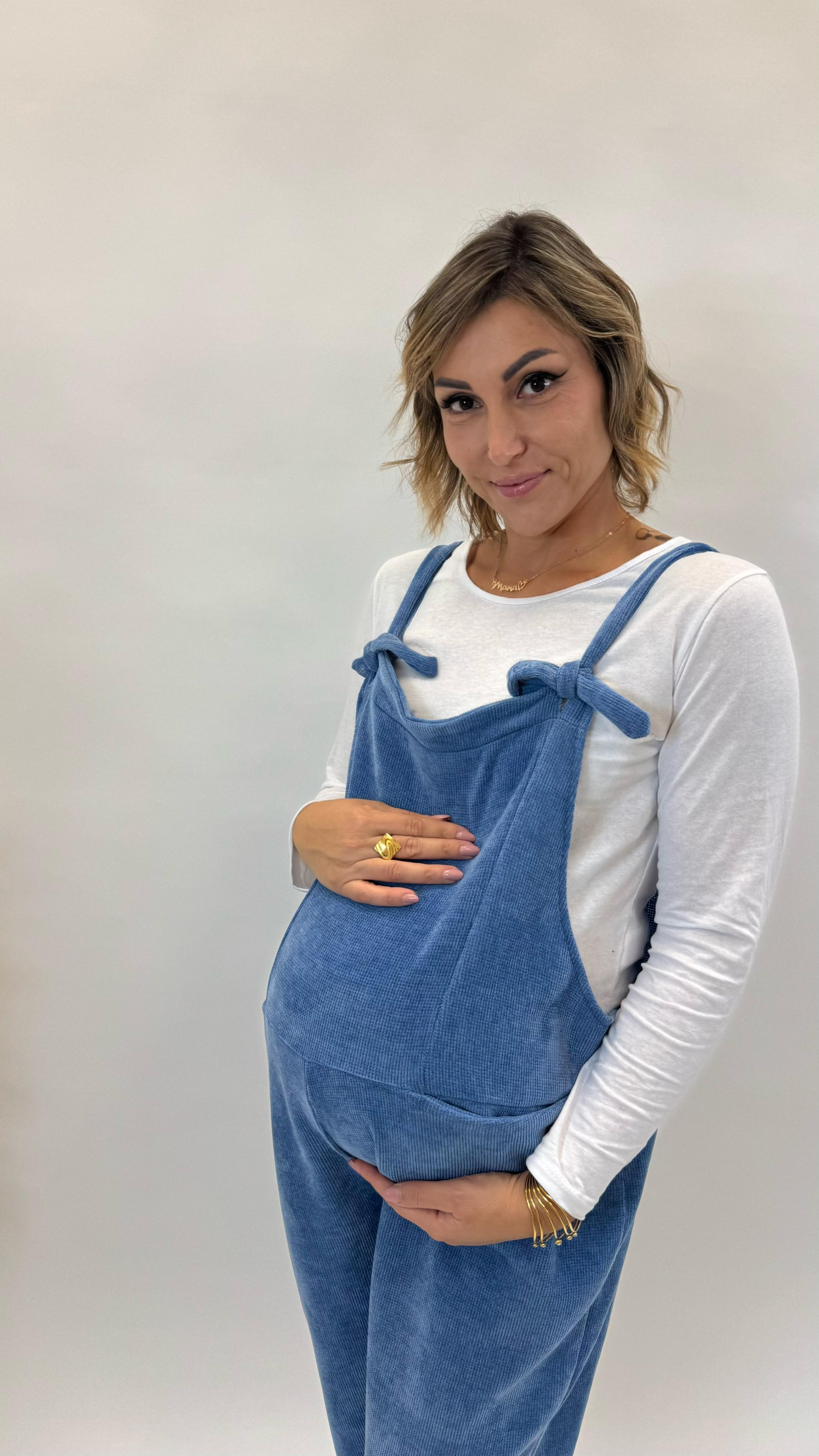 Salopette Balloon Azzurro Denim