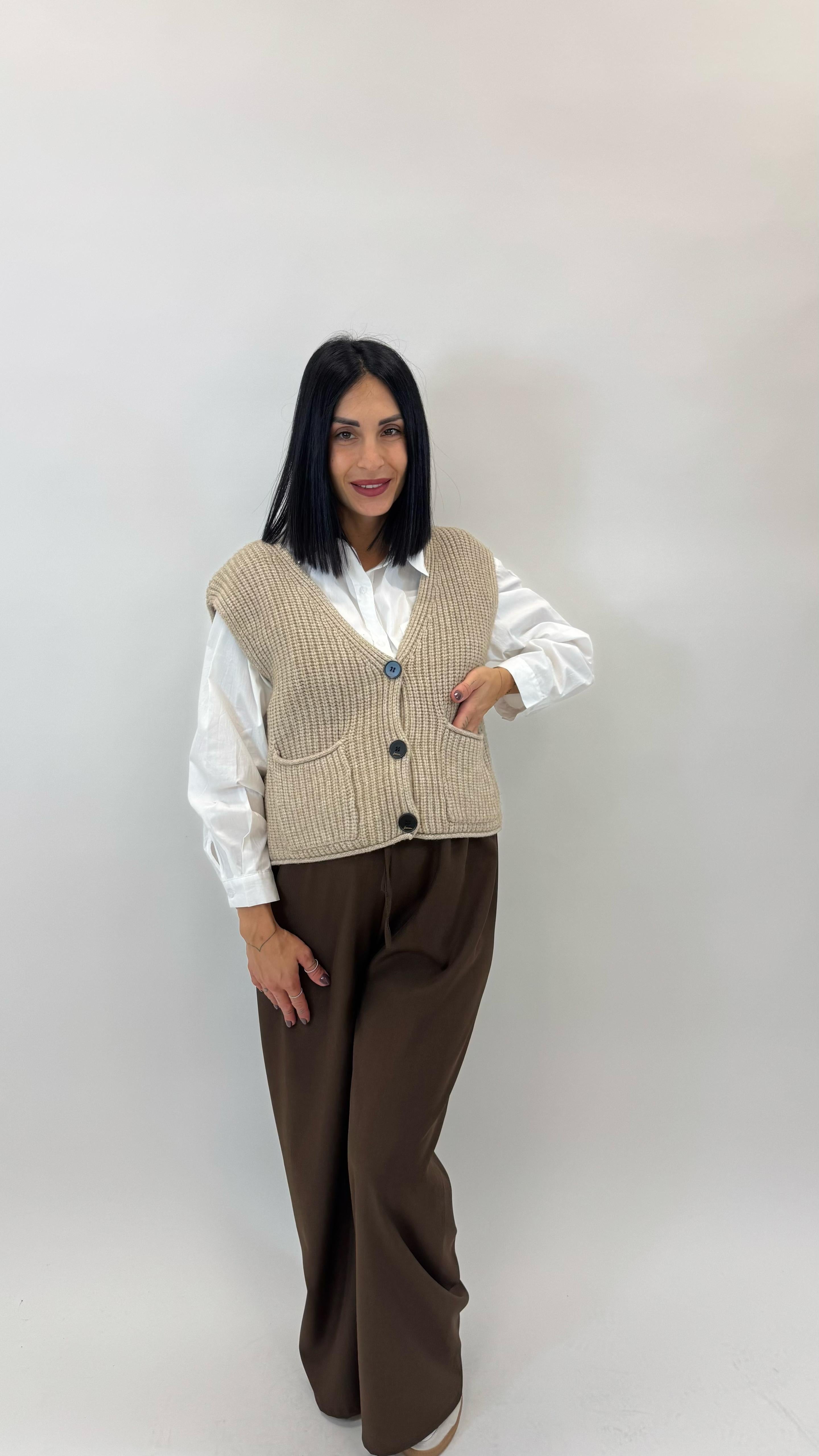 Jogger Tessuto Classico Choco