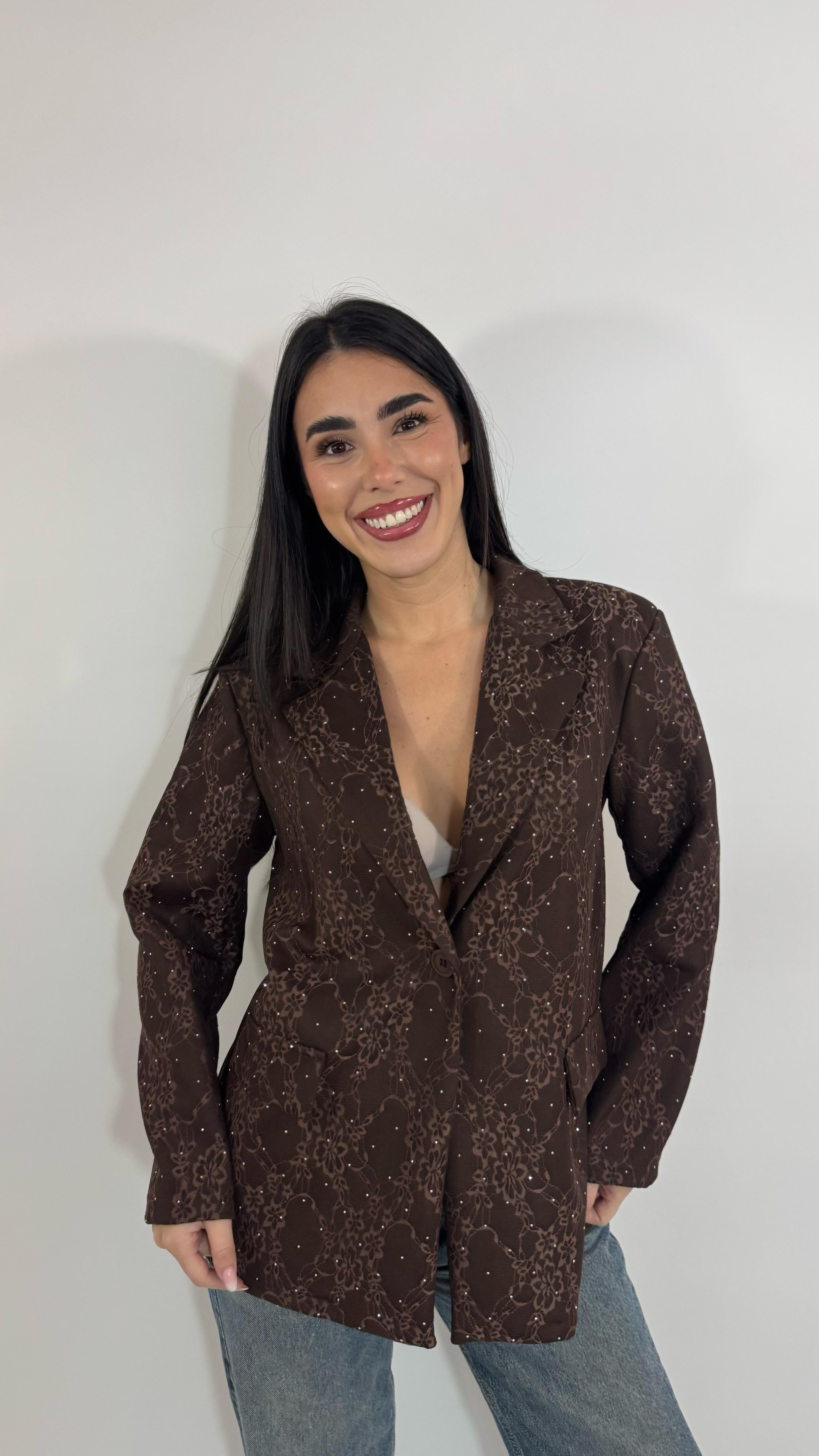 🥂Giacca Lace Sparkling Choco