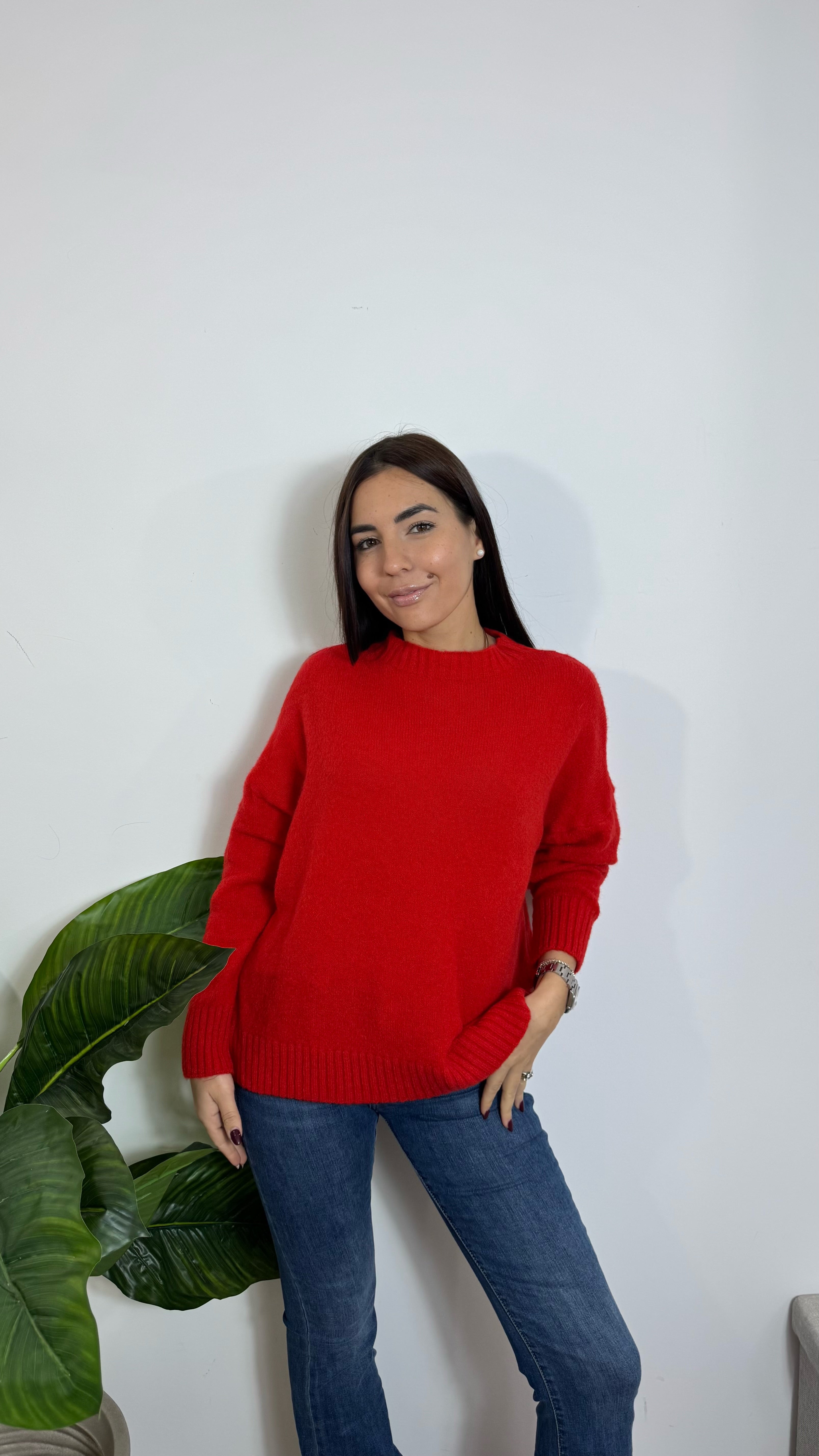 Pull Morbidissimo Girocollo Rosso