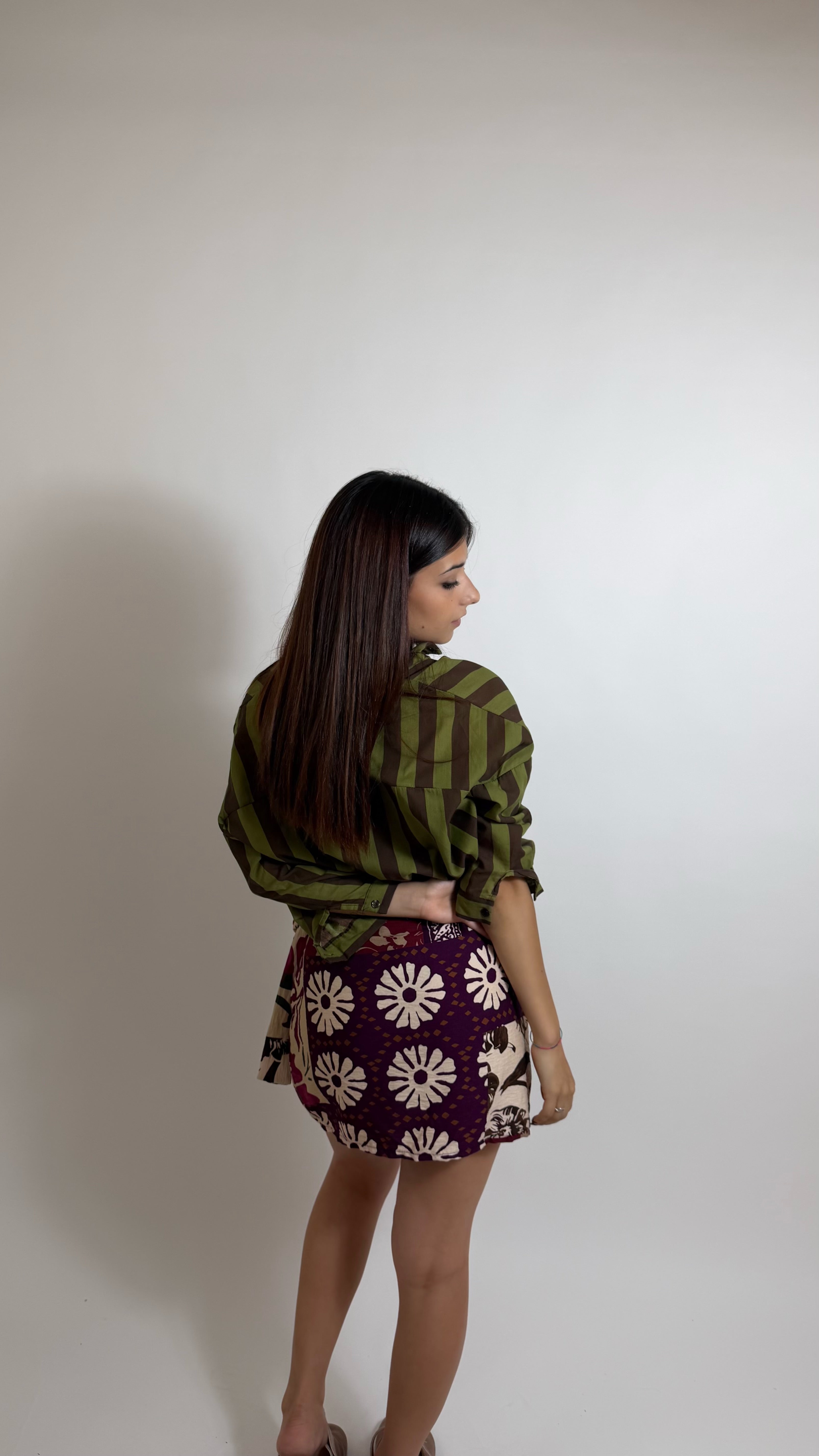 Mini Gonna Pareo Indie Viola