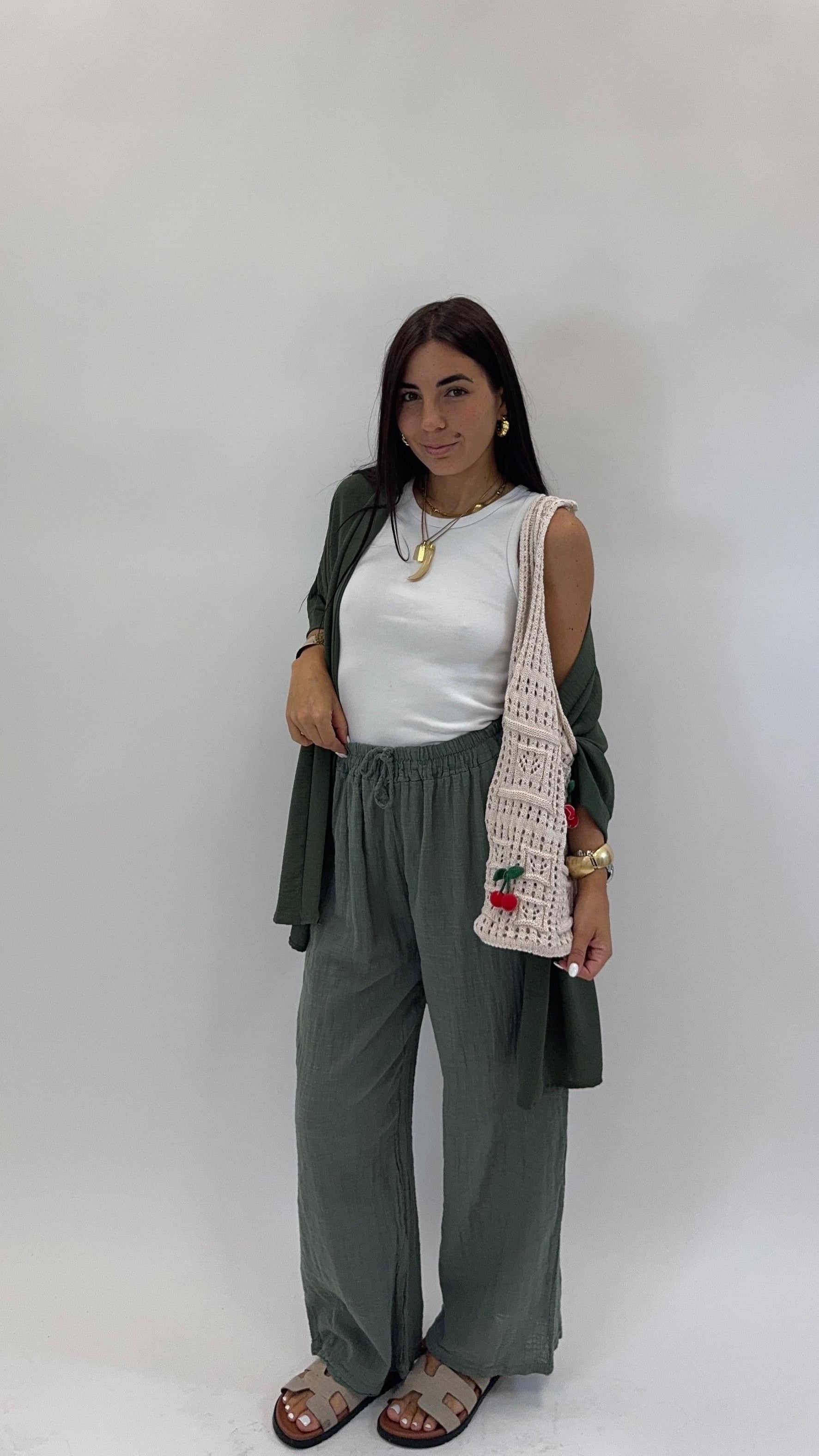 Pantalone Bea Verde Utility