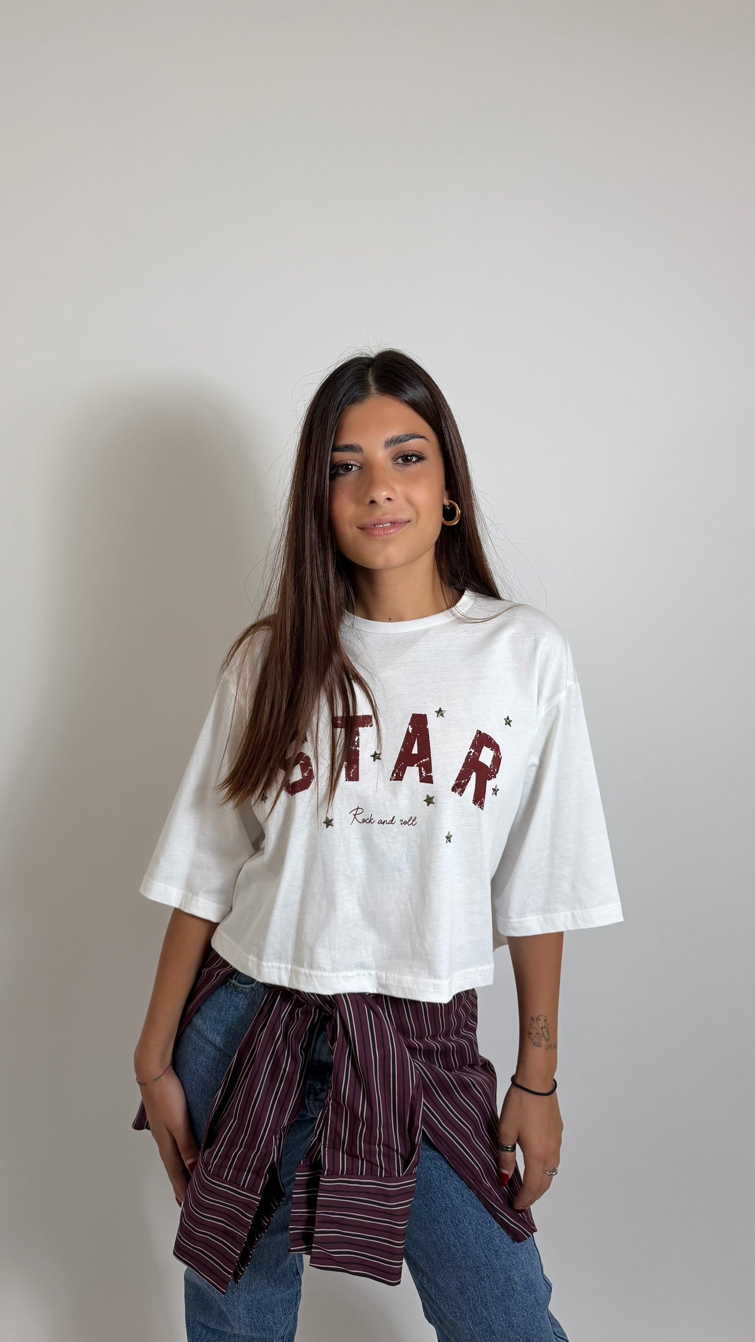 T-Shirt Star Rock Bianca