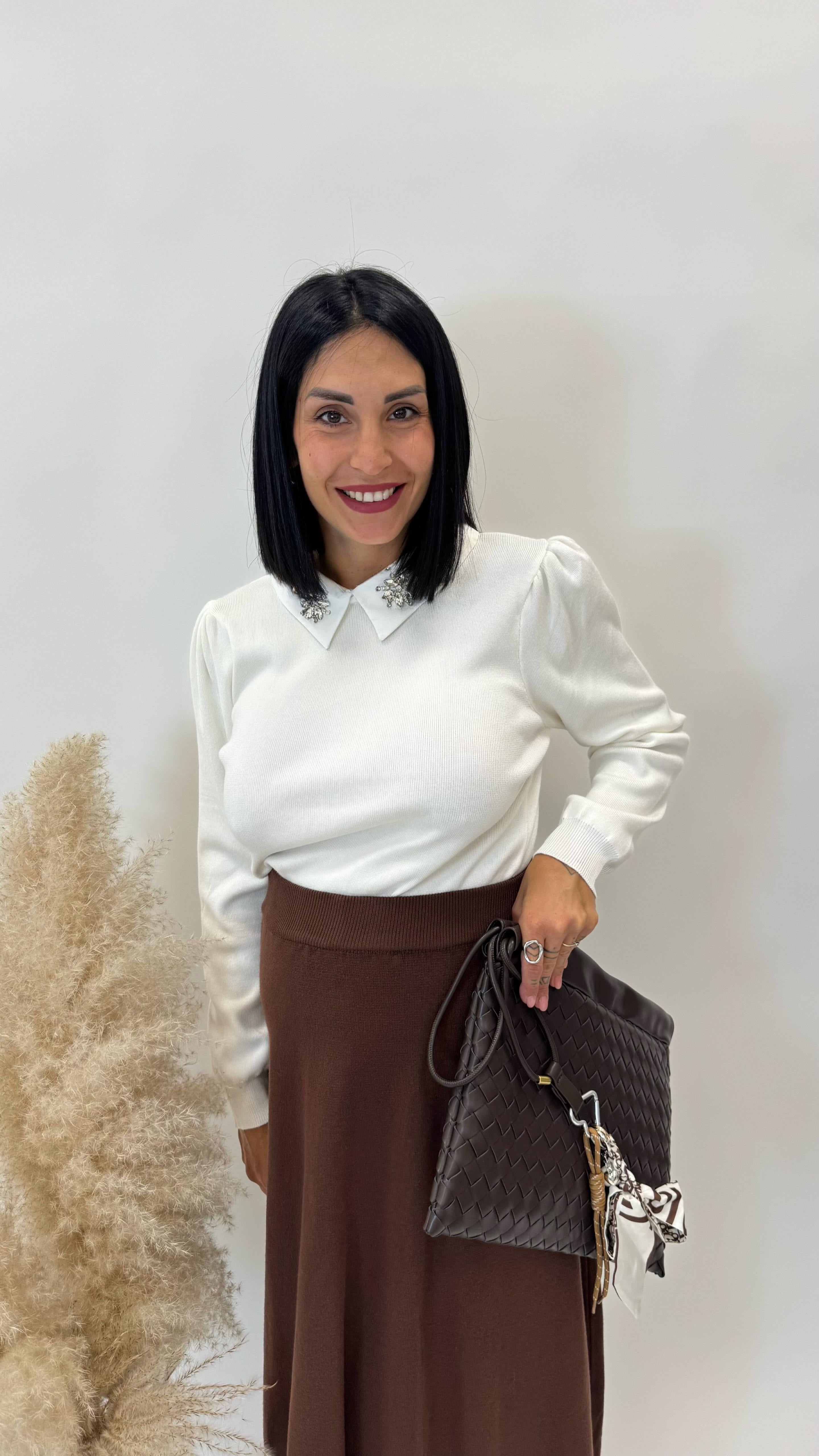 Longuette in Maglia Morbida Choco