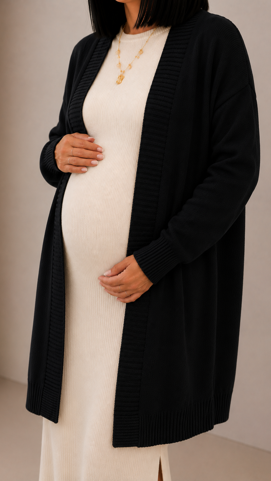 Cardigan Cannolè Top Quality Nero
