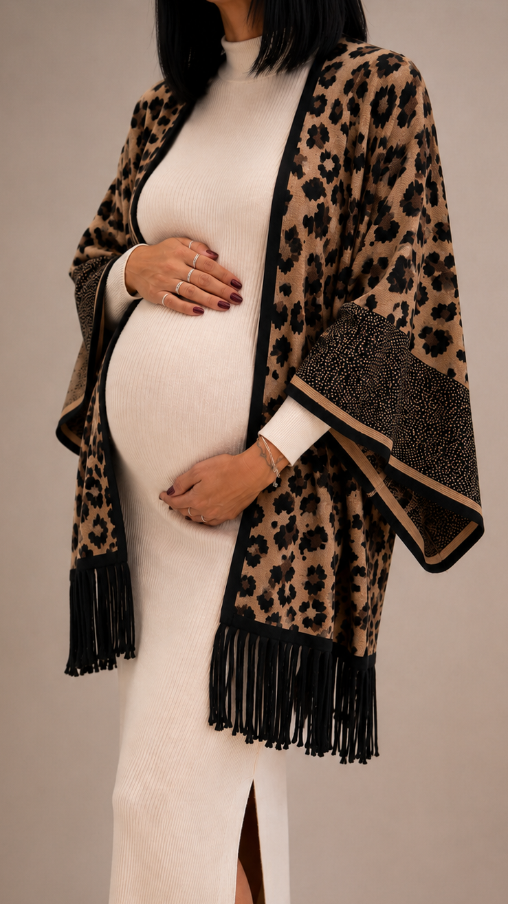 Cardigan Manica Campana Leopard