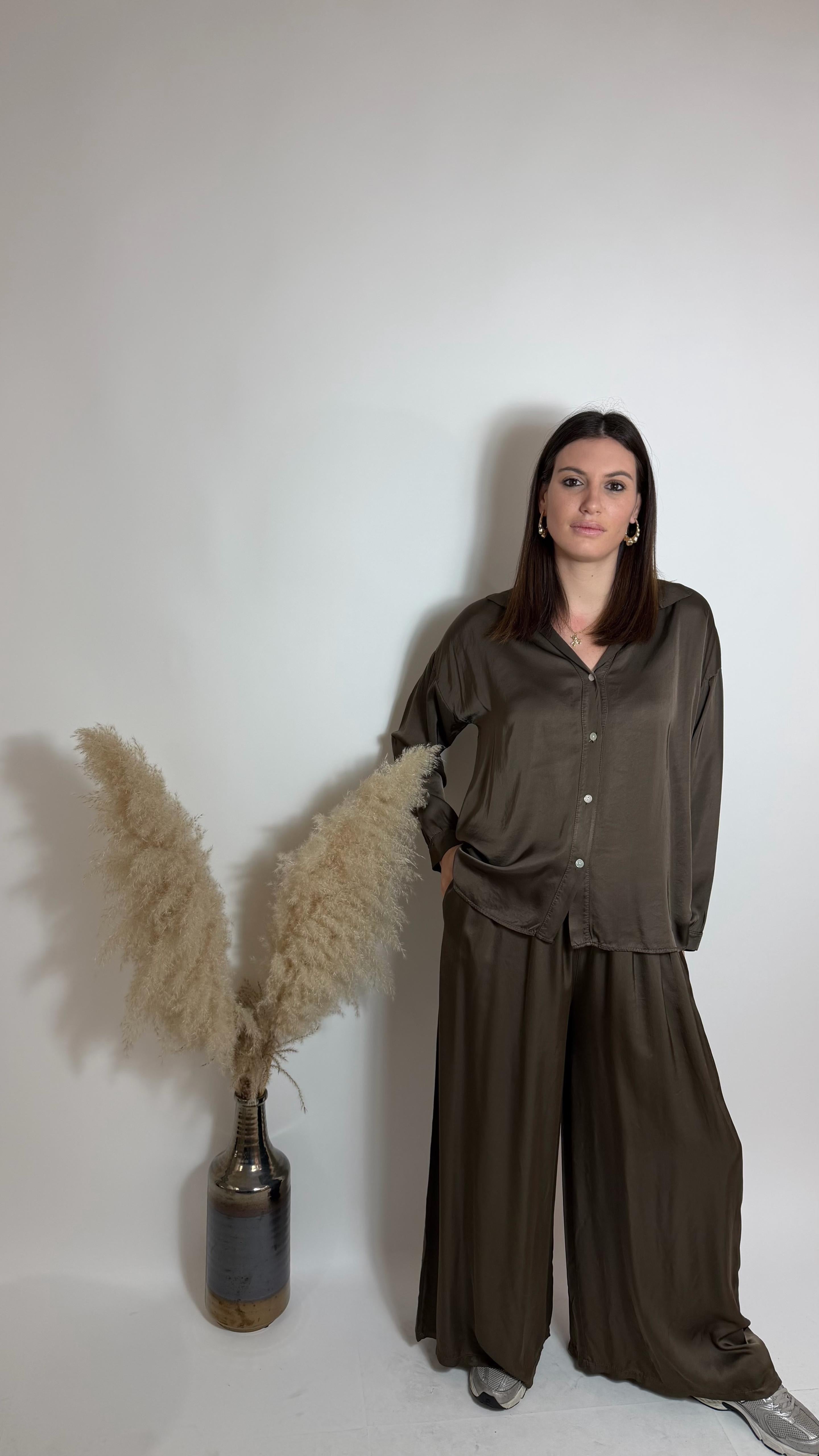 Mix & Match Set - Raso Di Viscosa - Moka