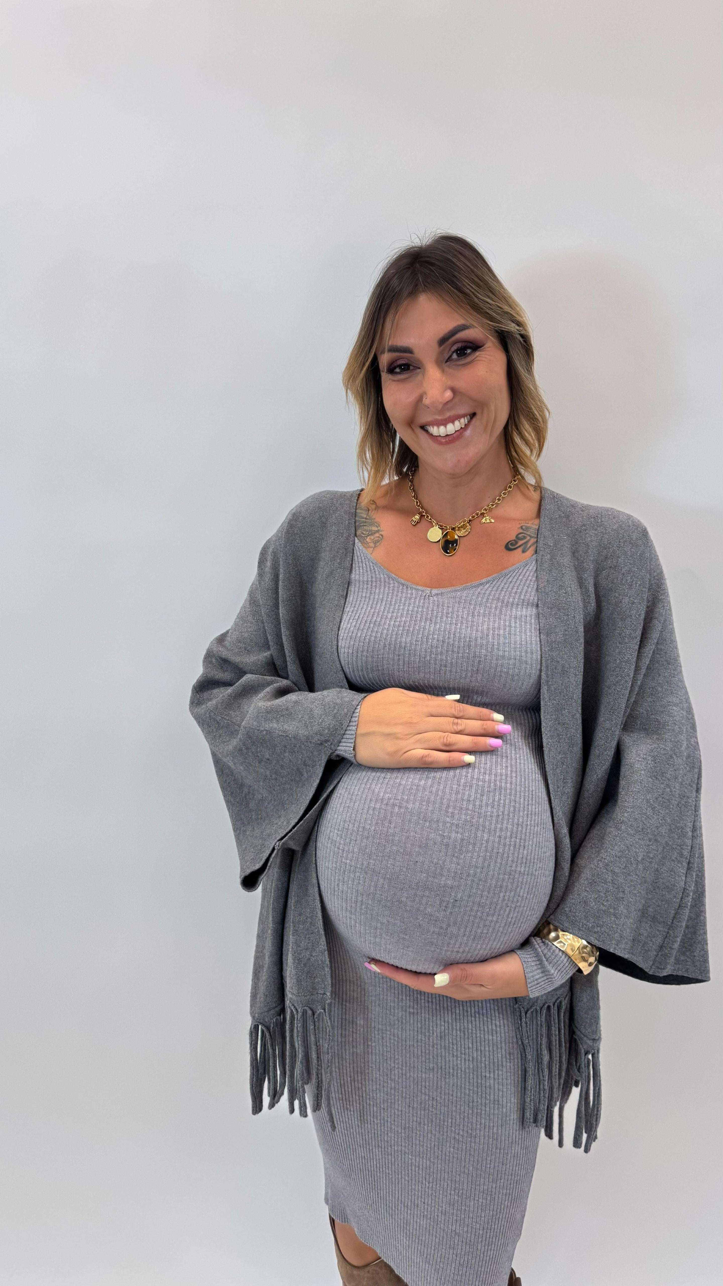Abito “Non Puoi Farne A Meno”Grigio Perla