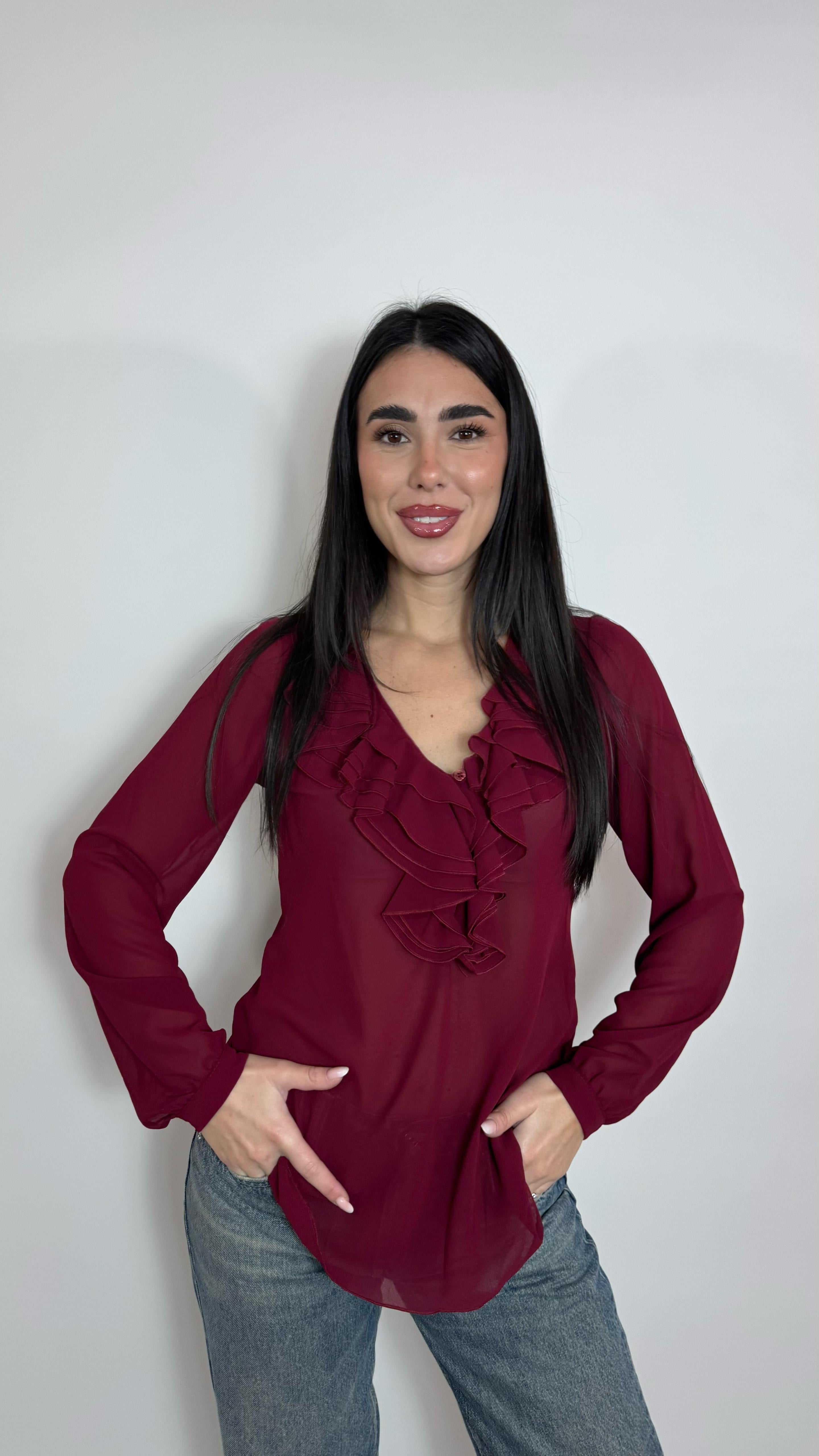 Camicia Volant Red