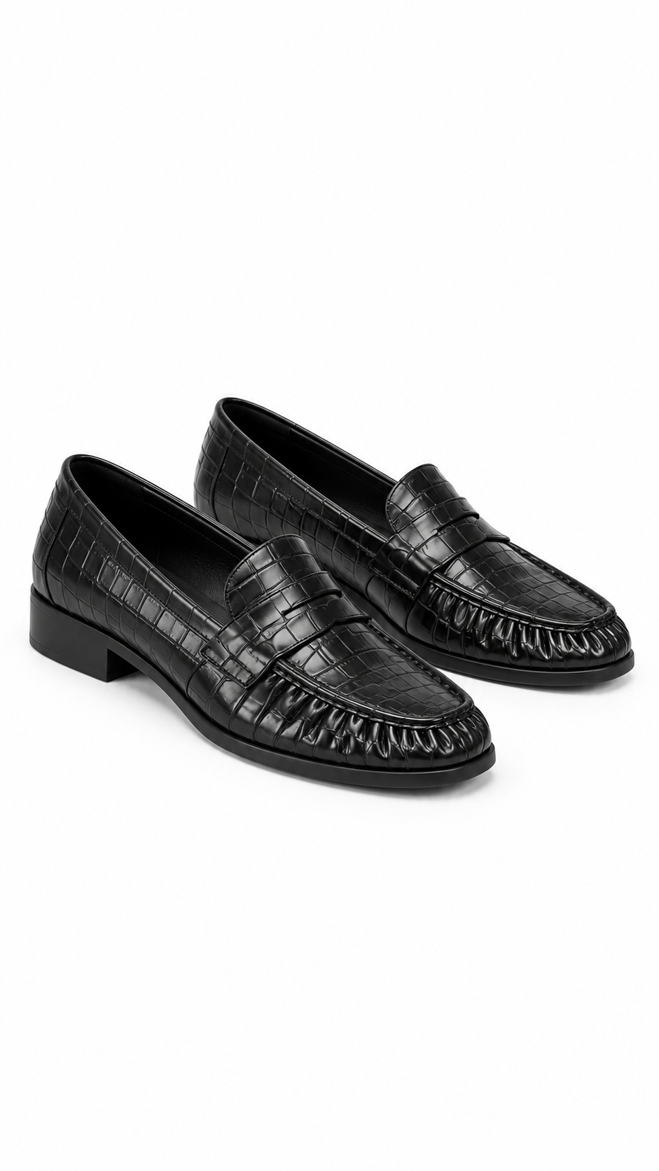 Mocassino Croco College Nero