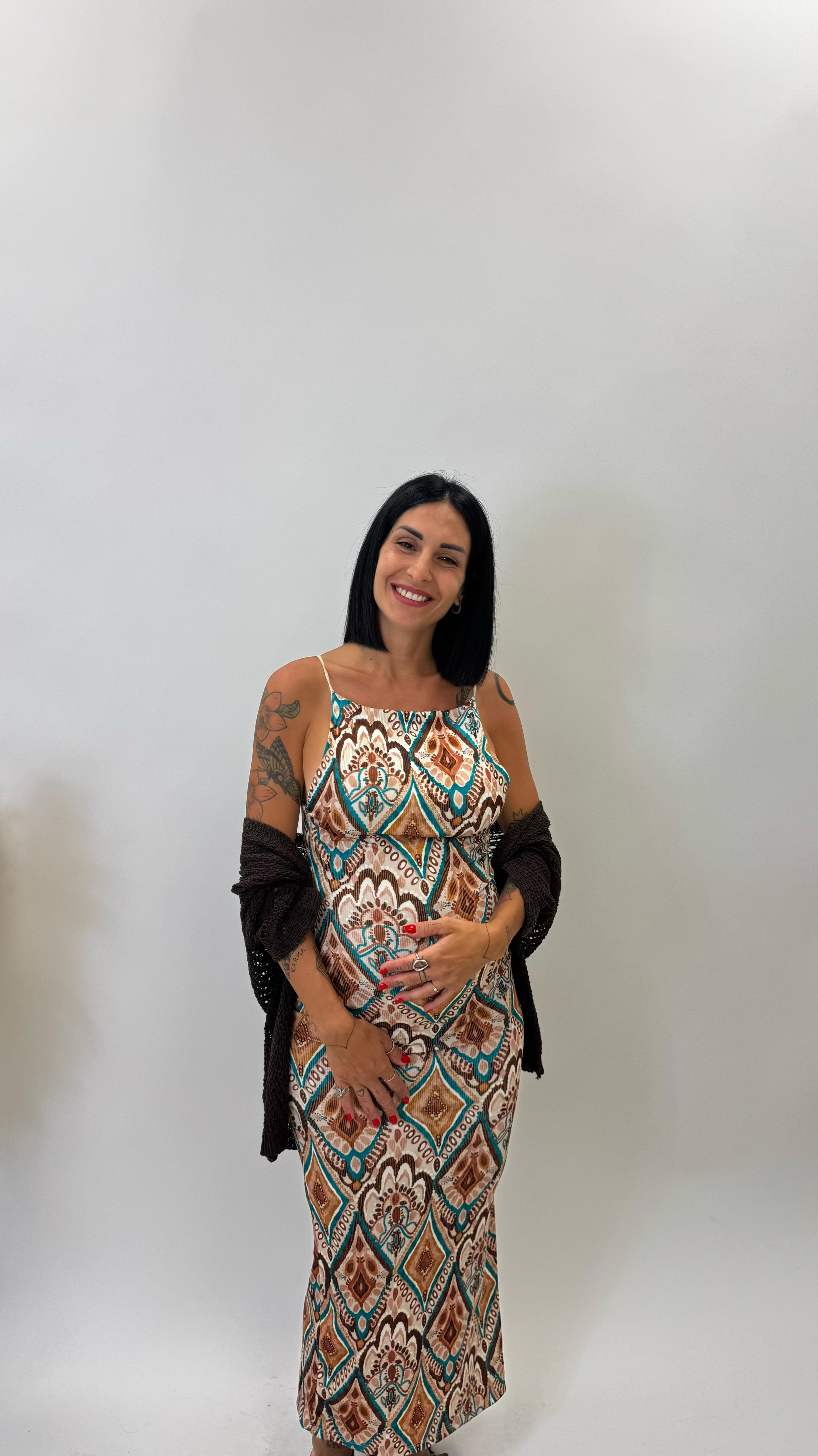 Cardigan 3/4 Traforato Choco