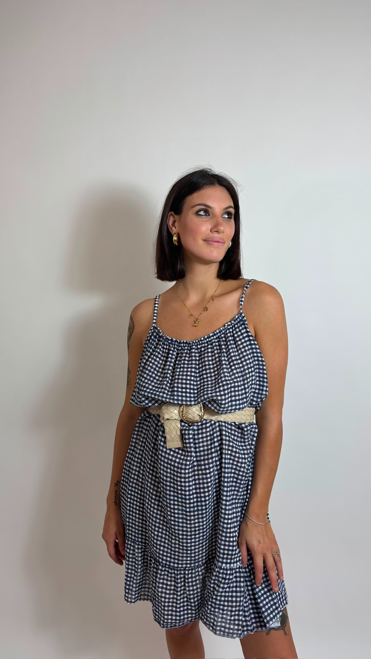 Happy Dress Vichy Blu
