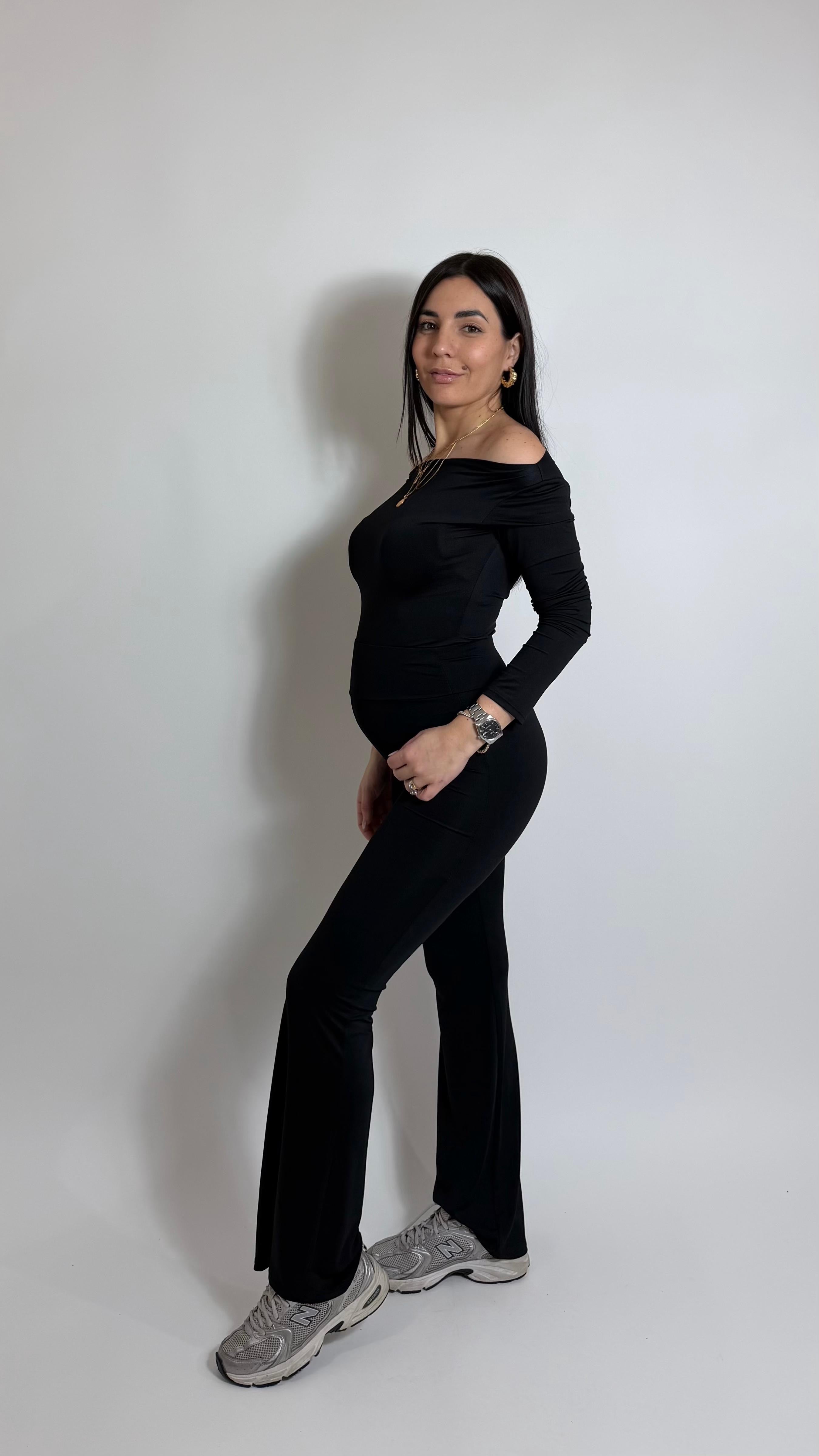 Leggins Second Skin - Flare / Nero