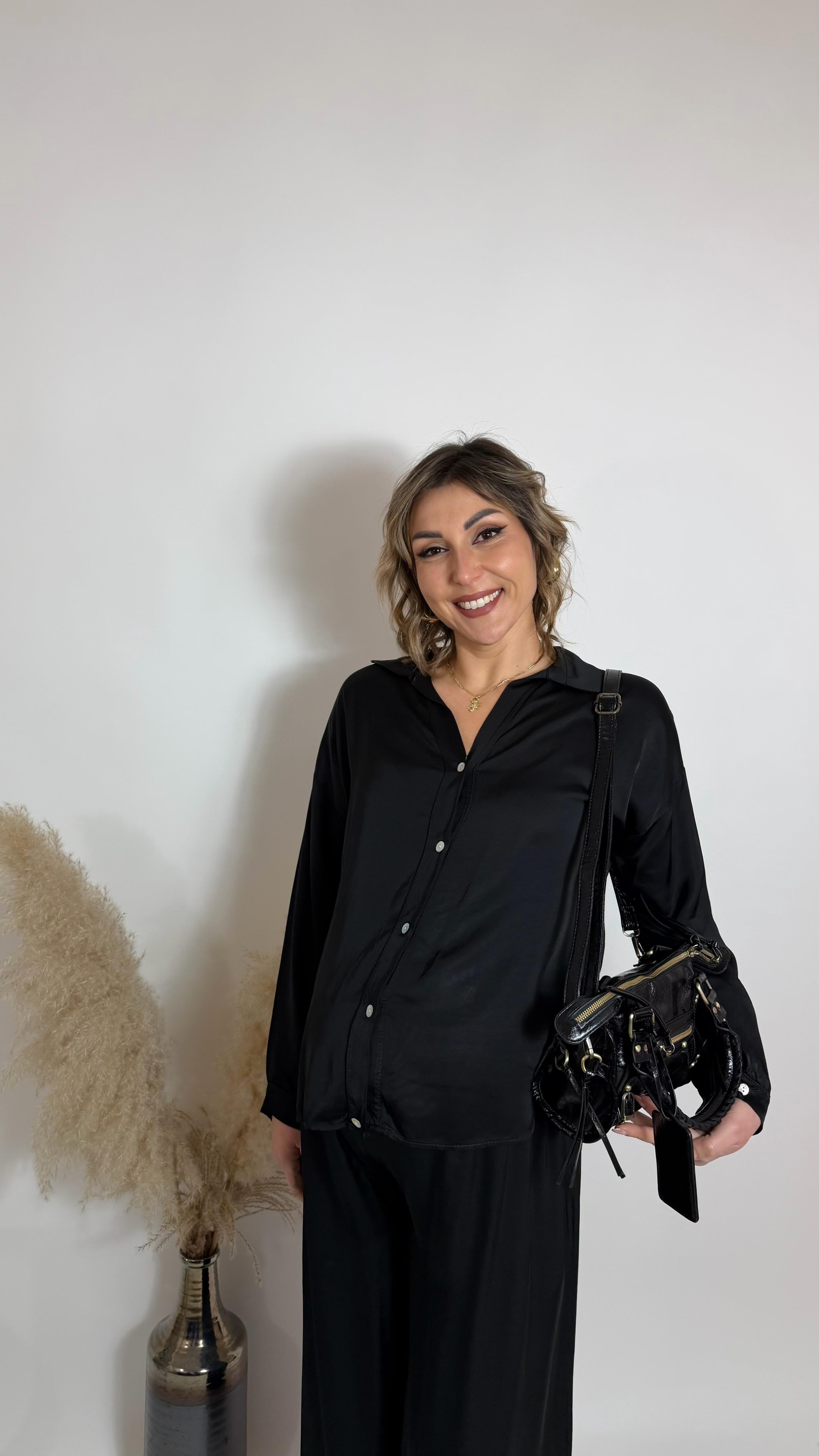 Mix & Match Set - Raso Di Viscosa - Nero