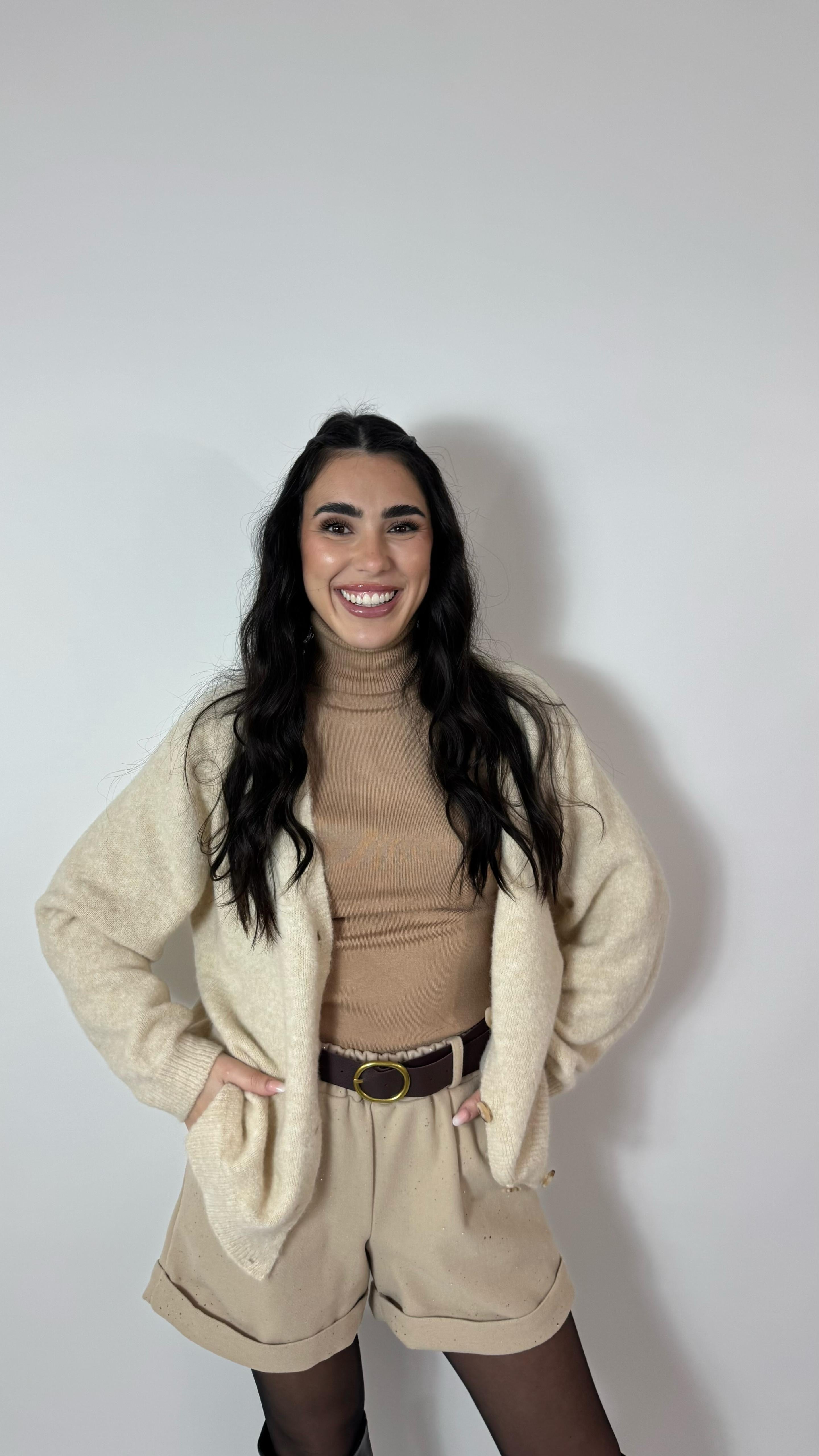 Shorts In Panno - Punti Luce Nude