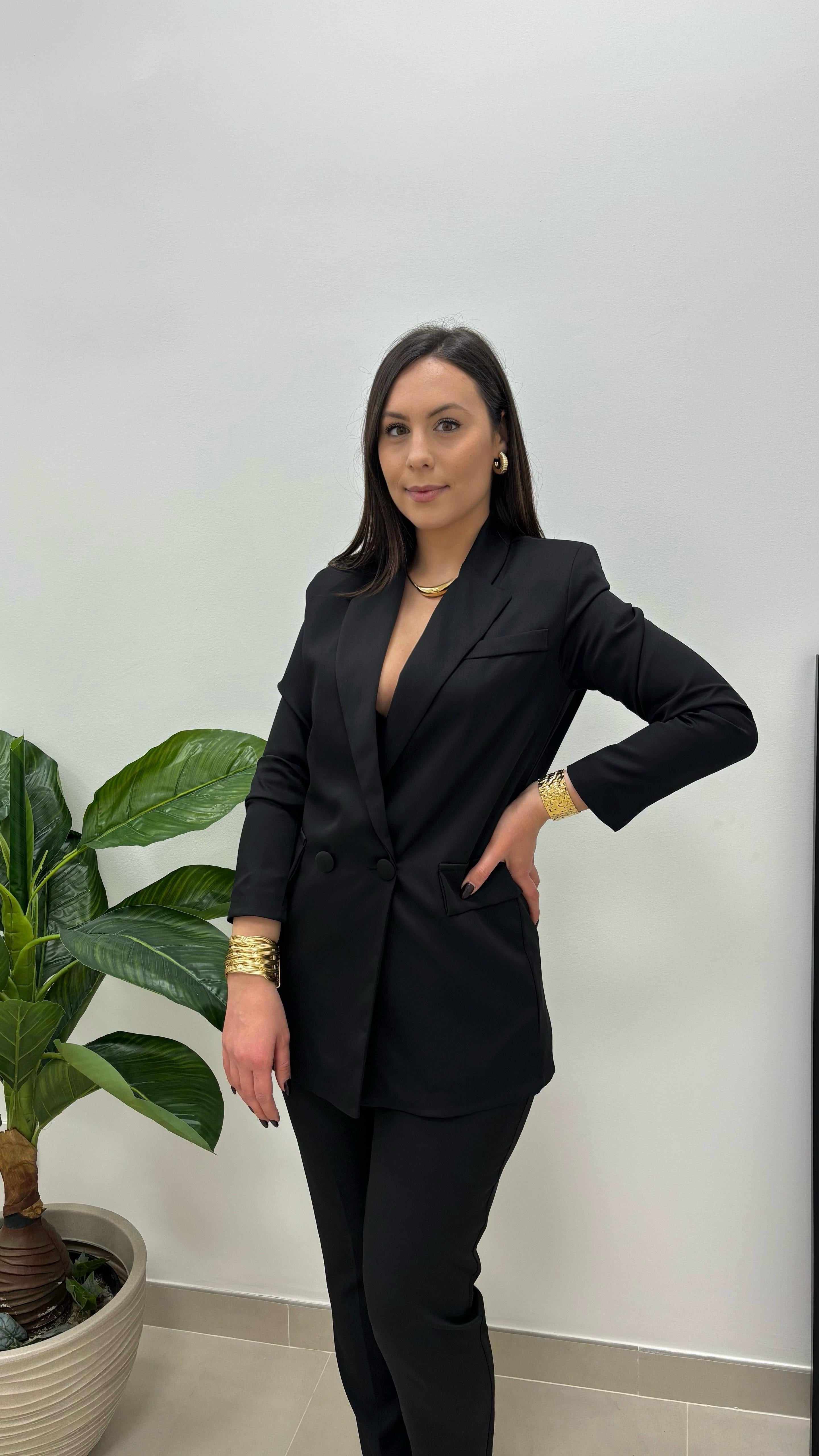 Tailleur Strutturato Nero