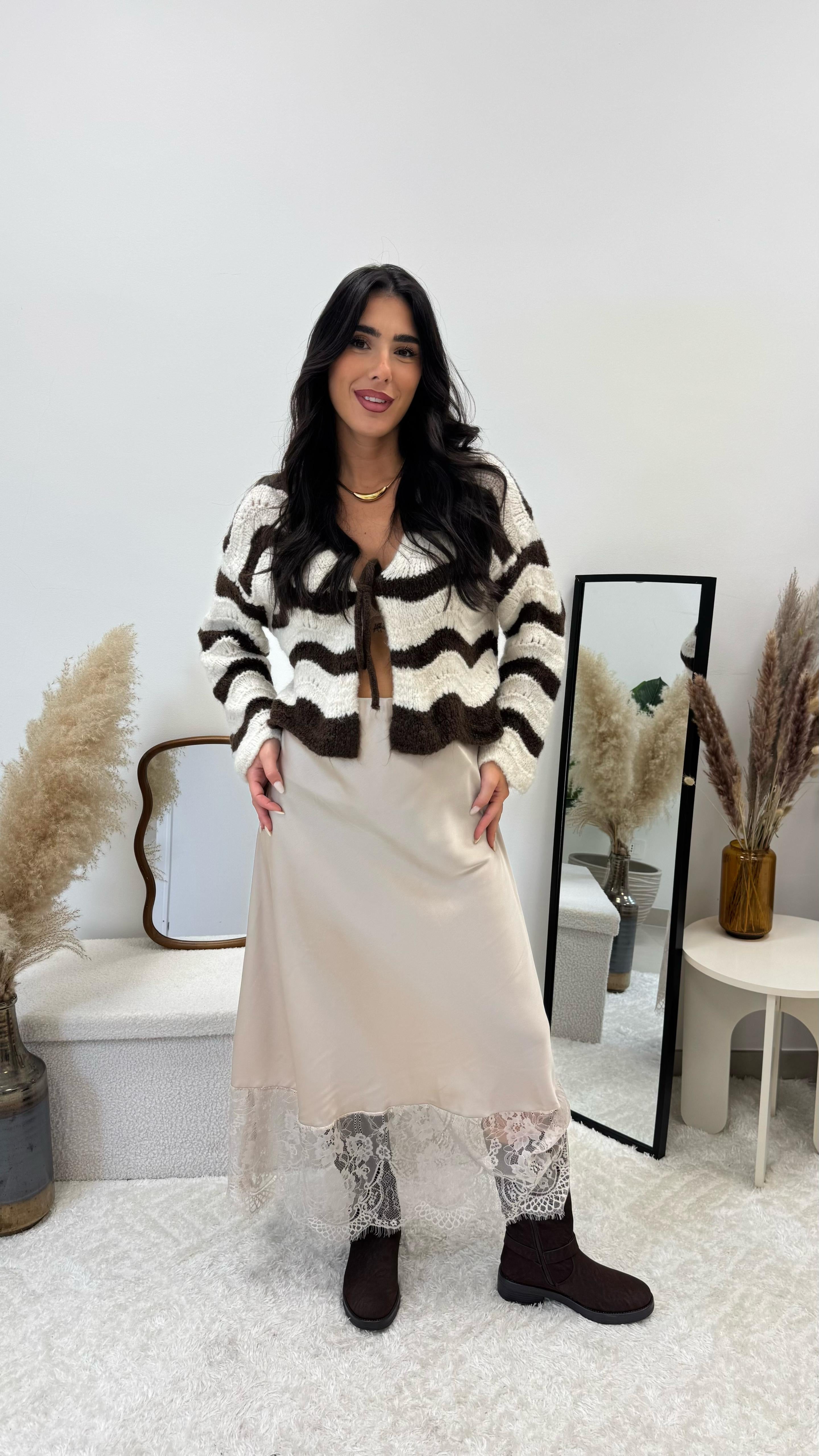 Longuette Silk&Lace Burro