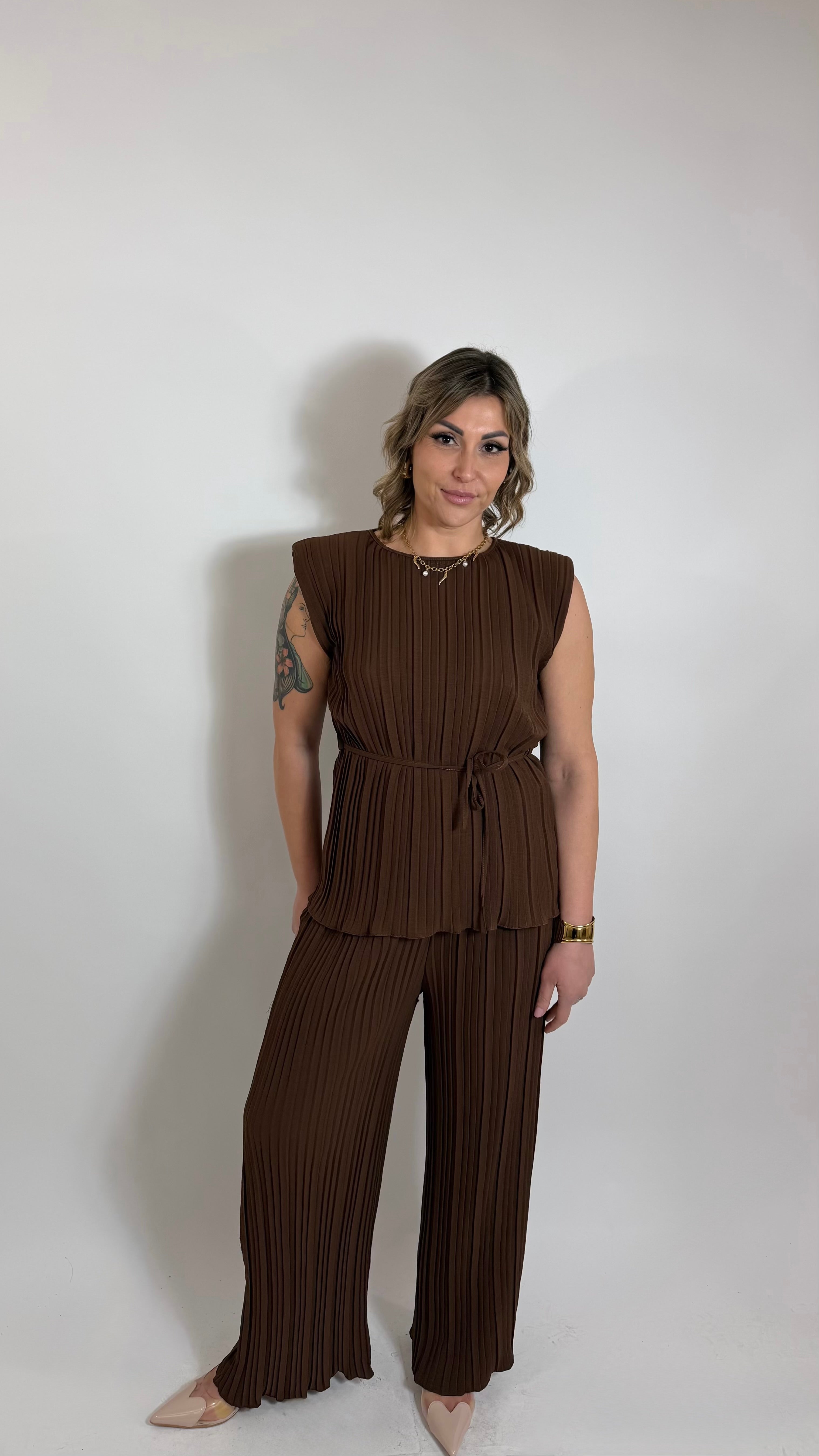 Plissè Couture Set Choco