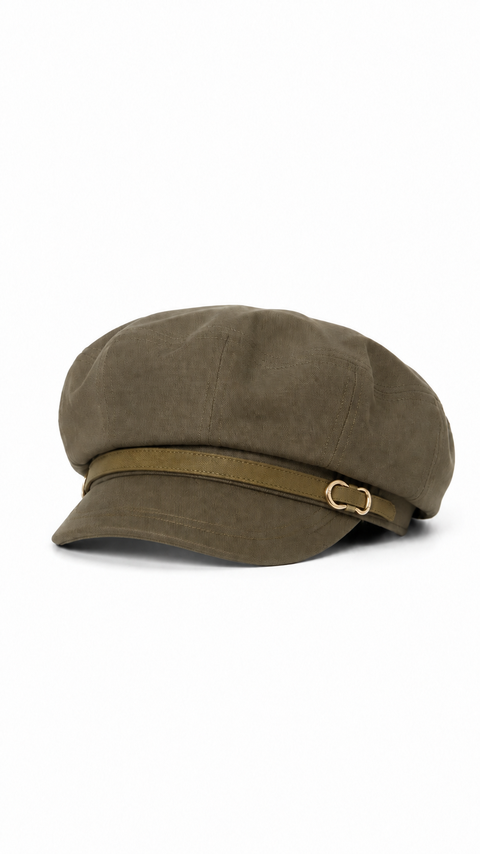 Cappello Baker Boy Olive Brown
