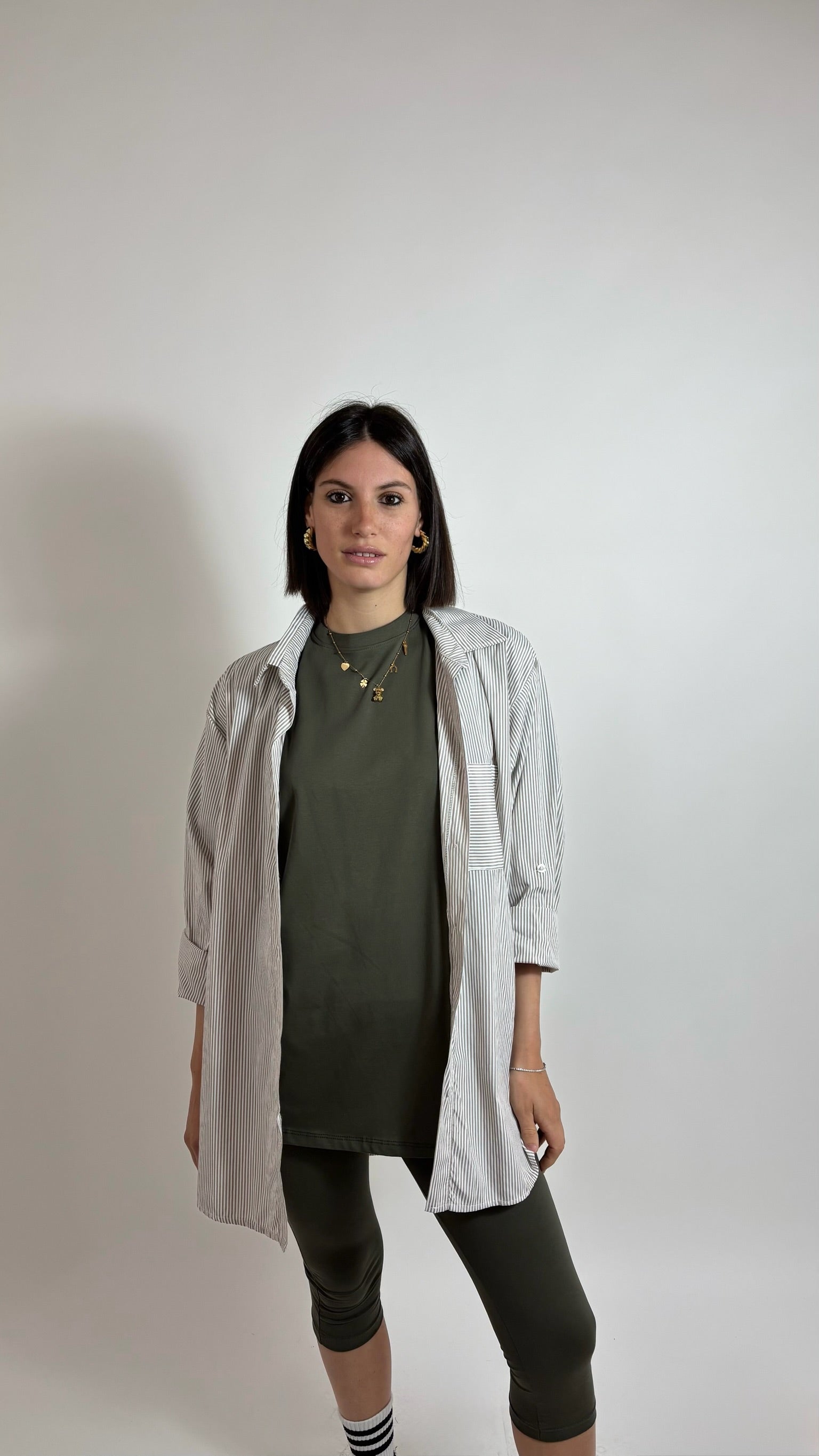 T-shirt Over Verde Utility