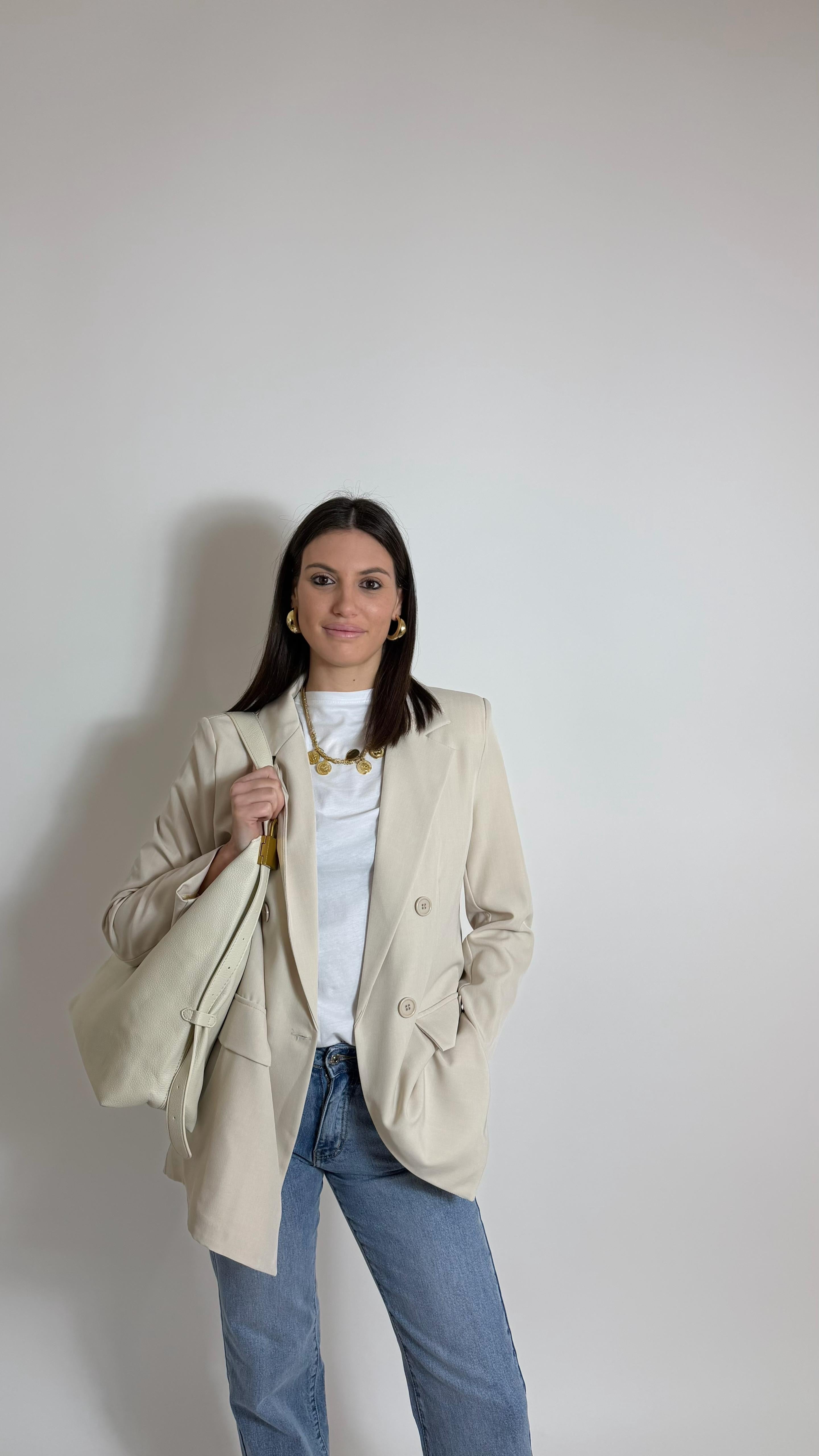 Giacca Doppiopetto Burro