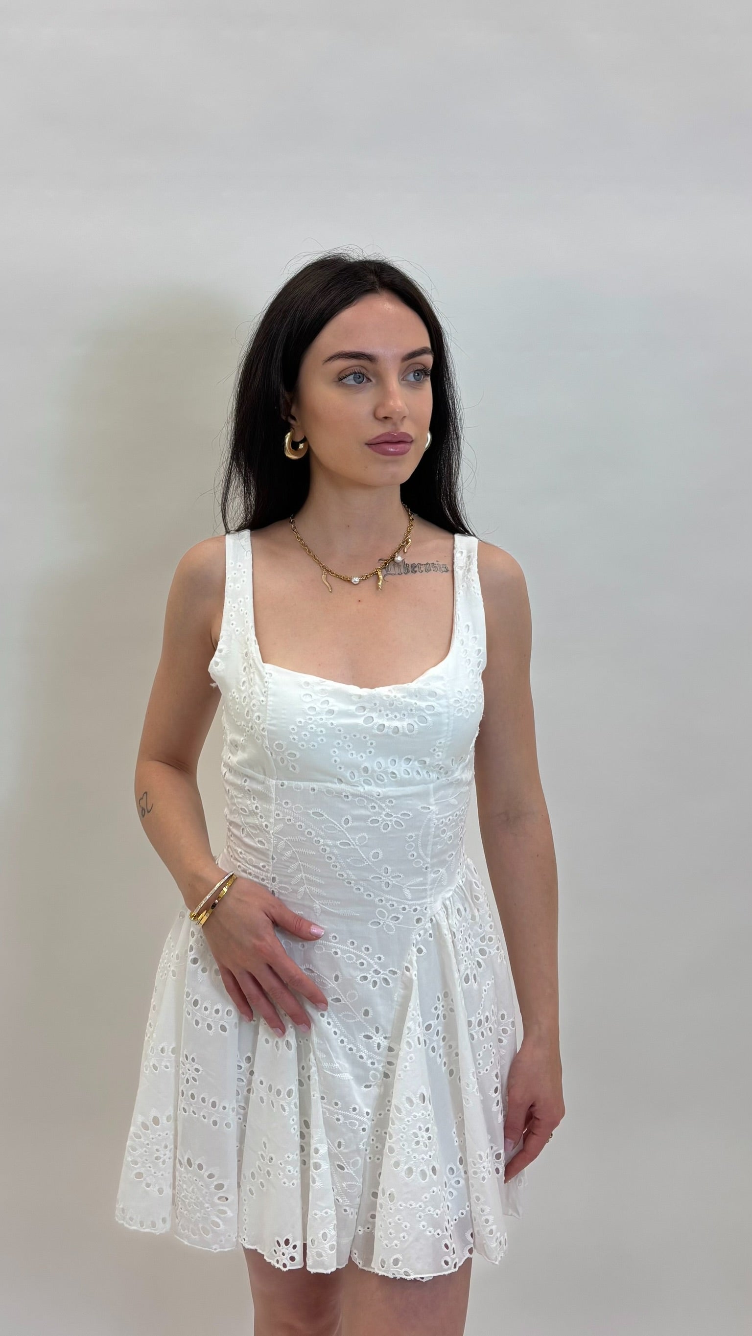 Mini Dress Sangallo Corset
