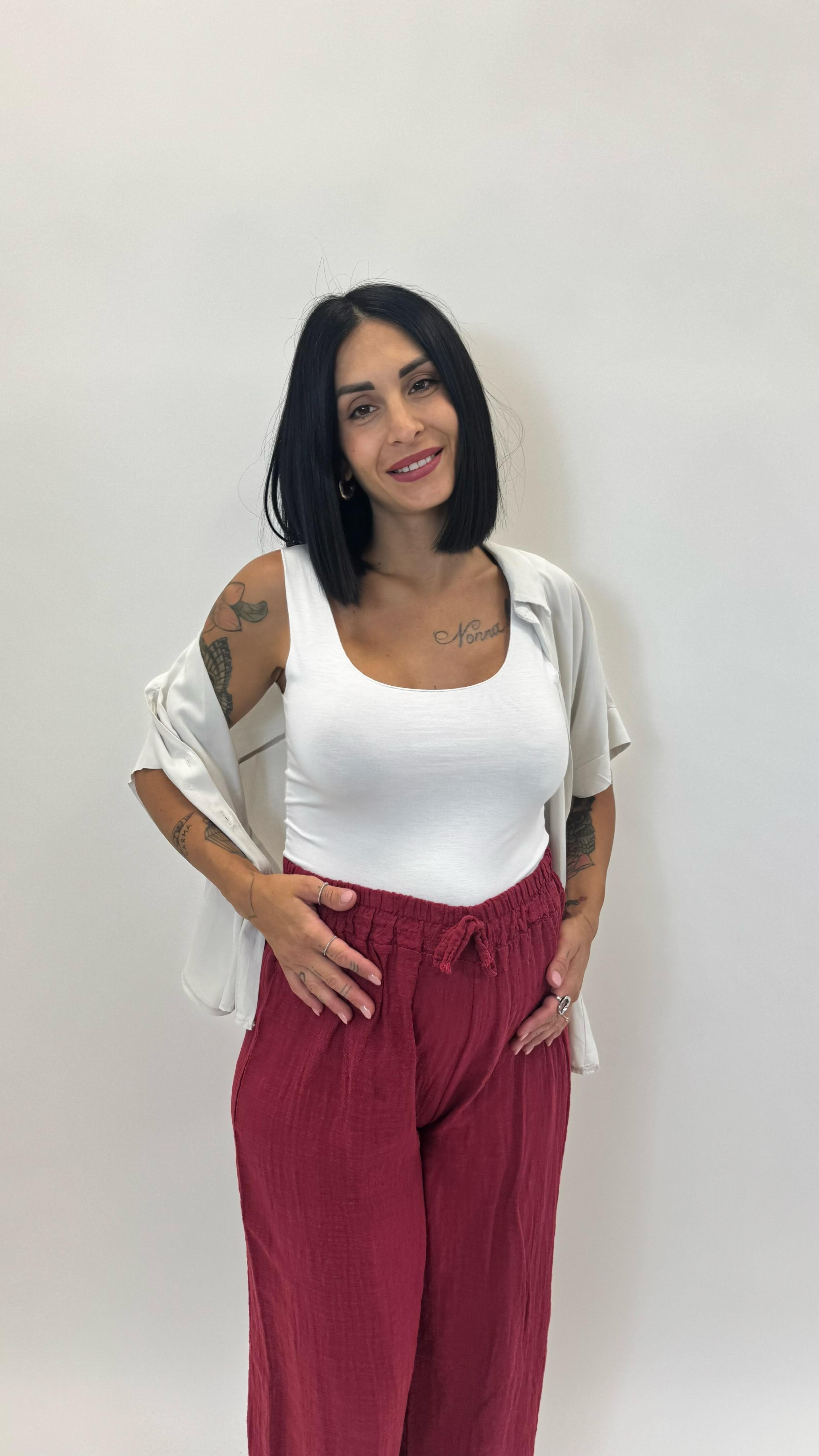 Pantalone Bea Rosso India