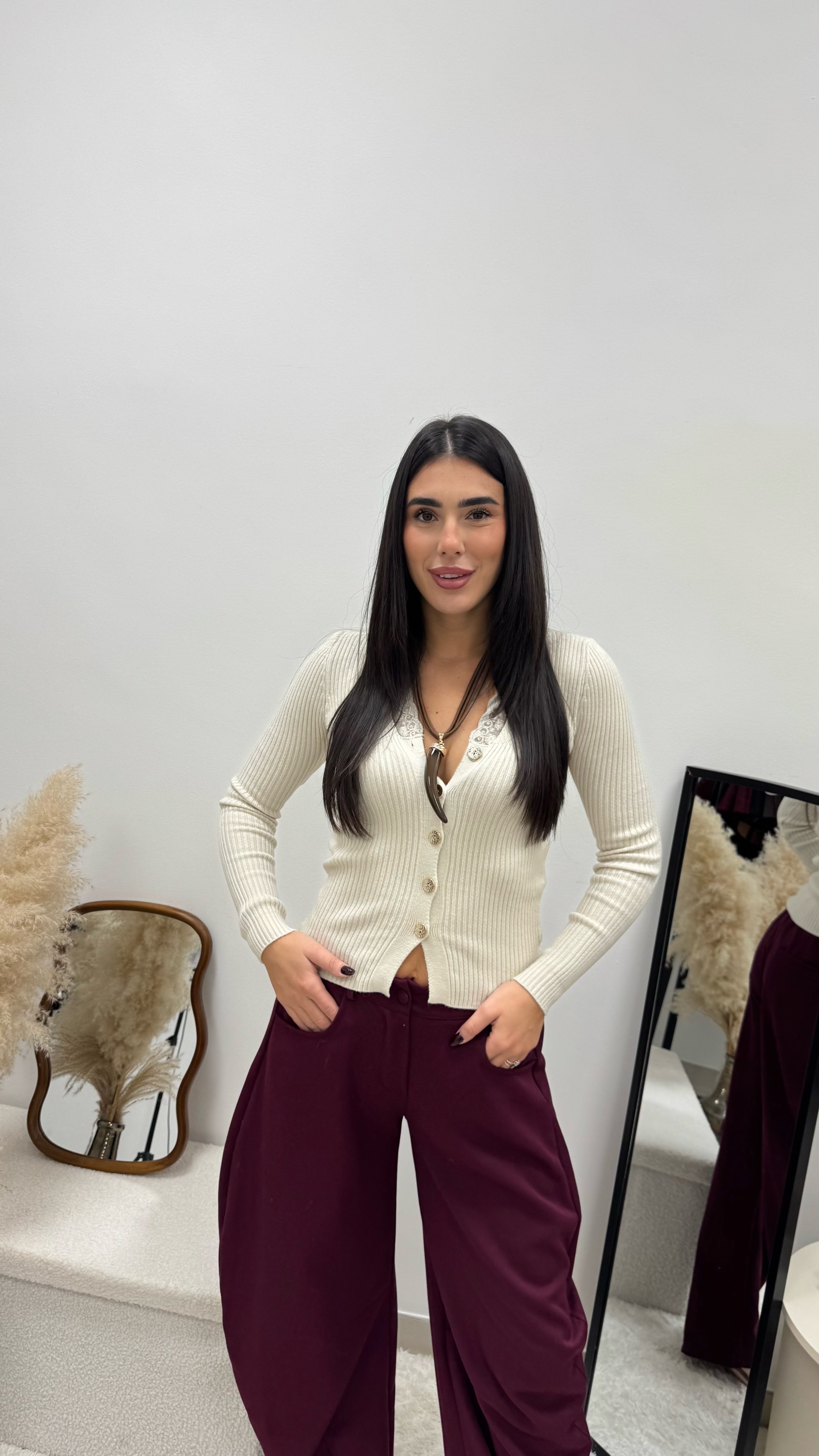 Pantalone Balloon Classic Burgundy