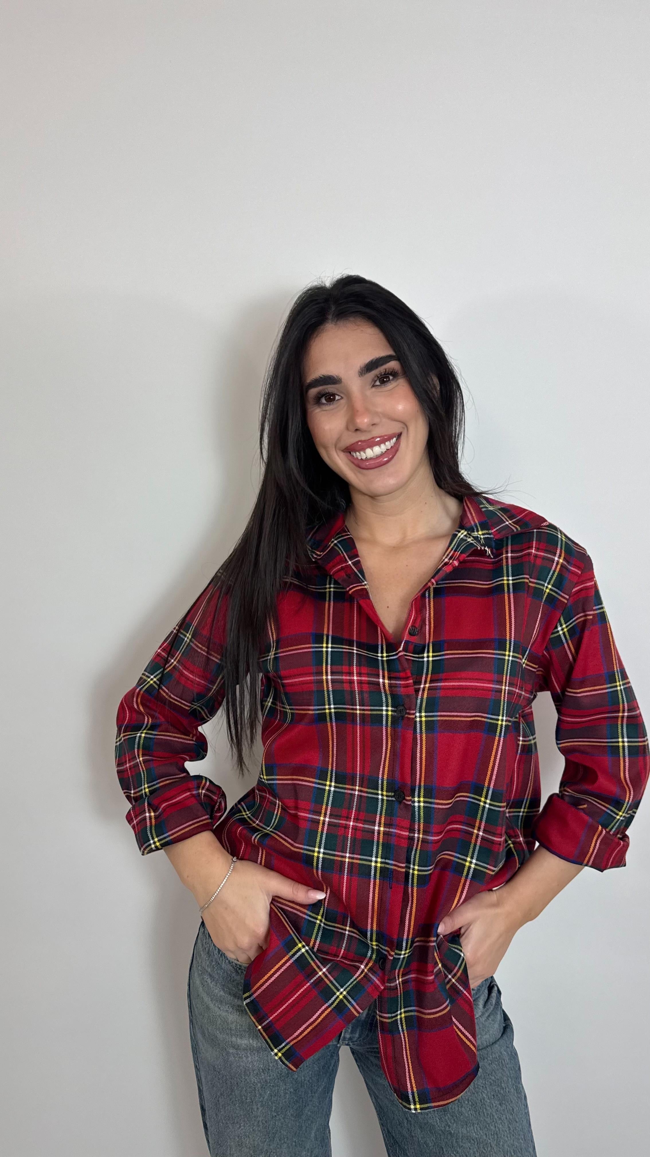 🎄Camicia Tartan Rossa